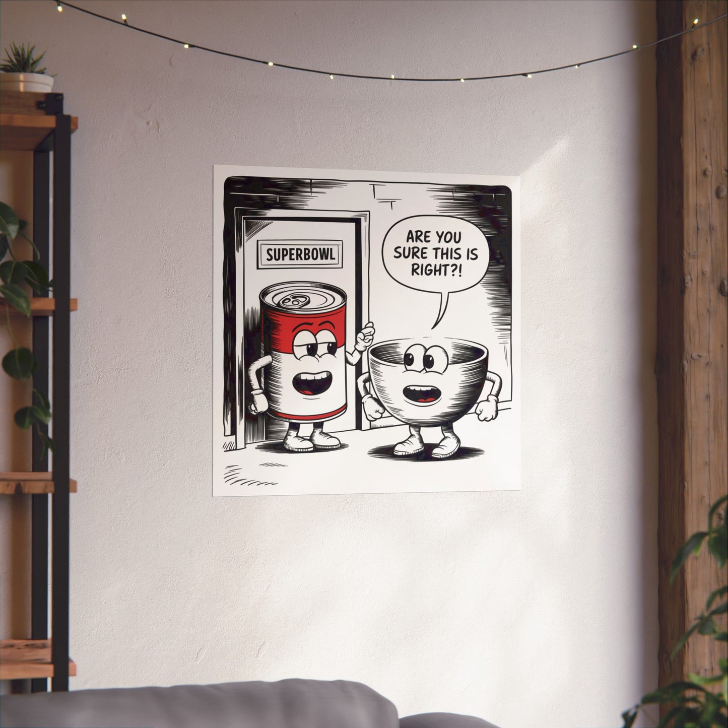 Vertical Poster - Superbowl Comic