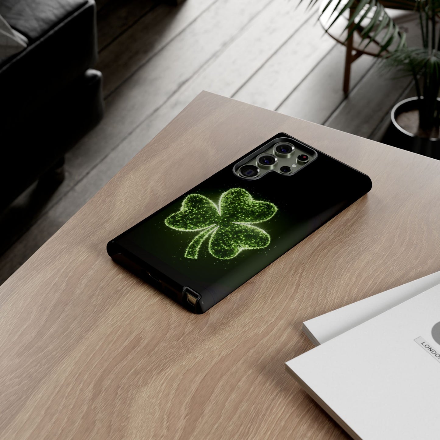 Phone Case - Shiny Shamrock Design for Samsung Galaxy