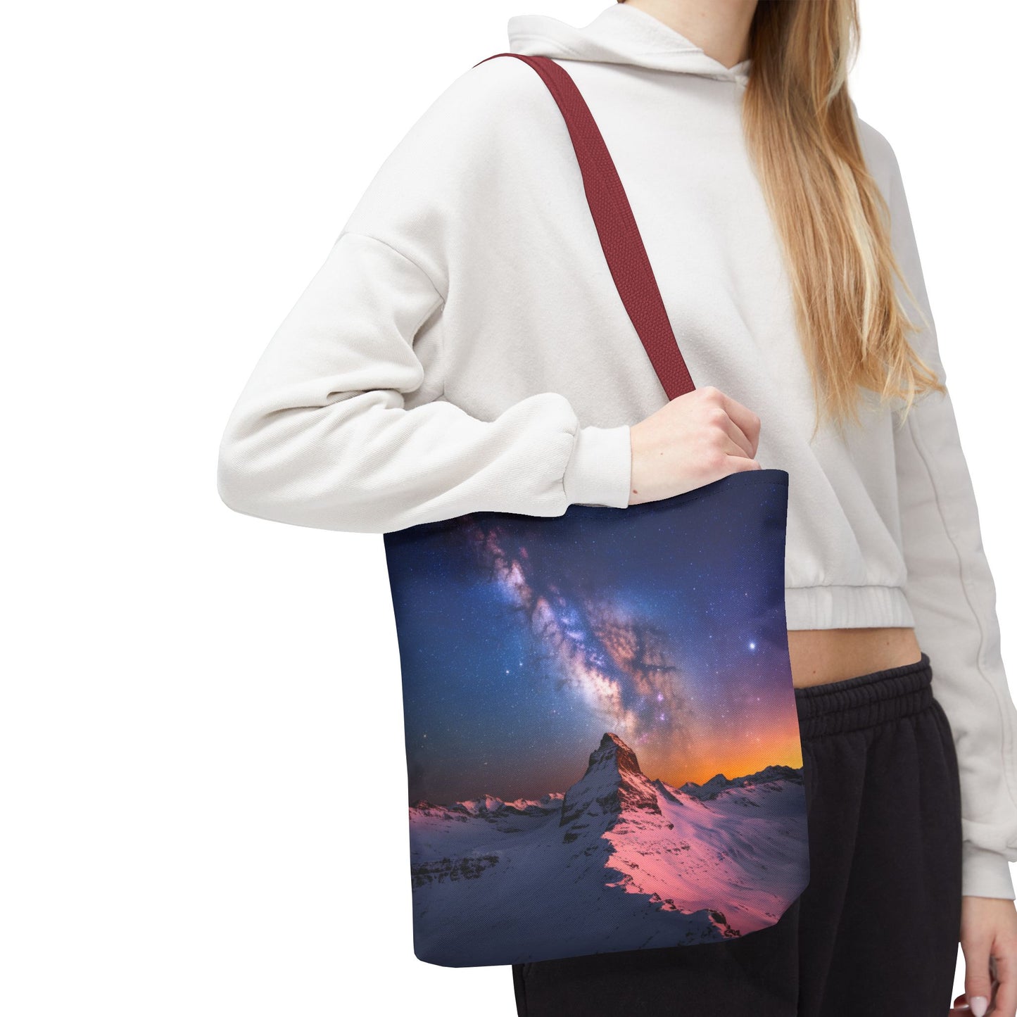 Stunning Mountain Galaxy Tote Bag - Nature Lover's Eco-Friendly Bag