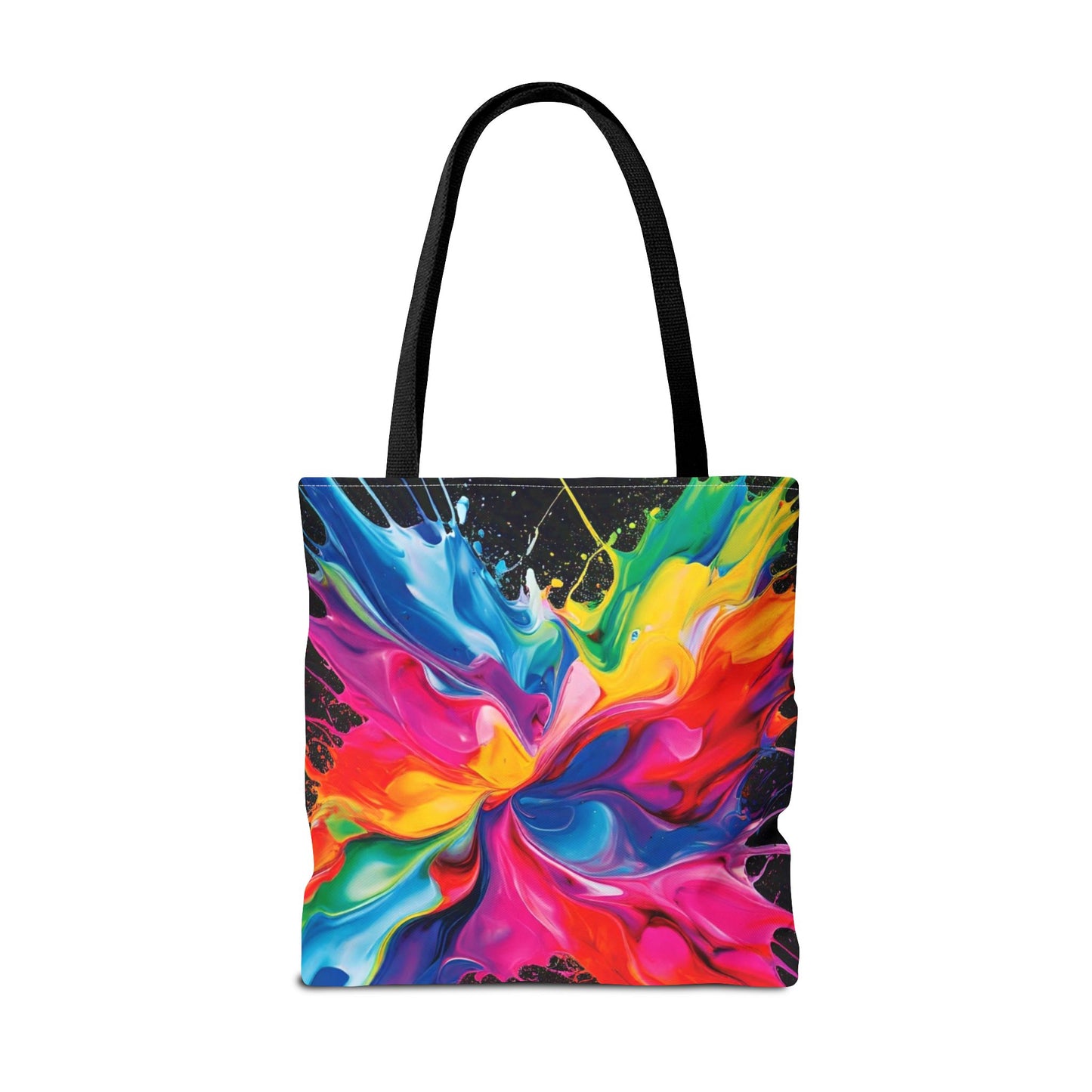 Vibrant Abstract Swirl Tote Bag | Colorful Expressionism Canvas Tote – Bold Art Accessory & Eco-Friendly Gift for Art Lovers