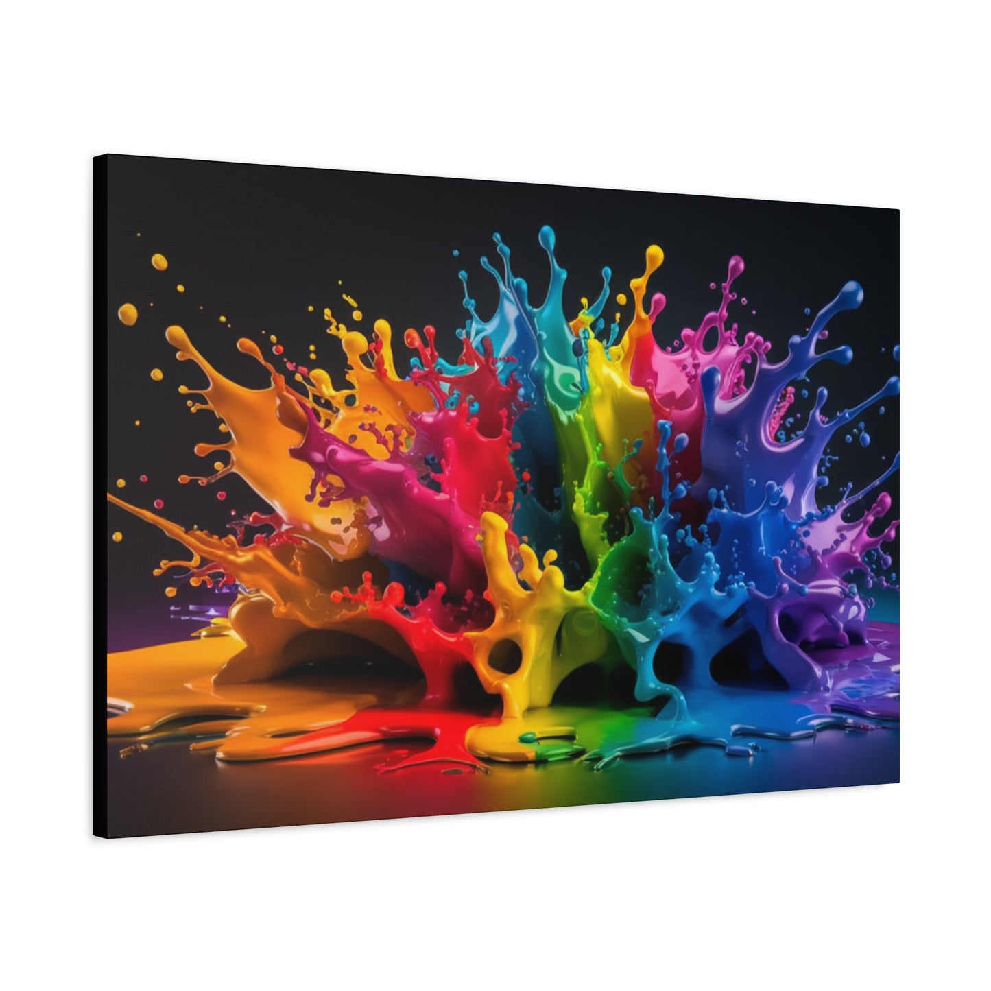 Chromatic Burst - Vibrant Abstract Canvas Art
