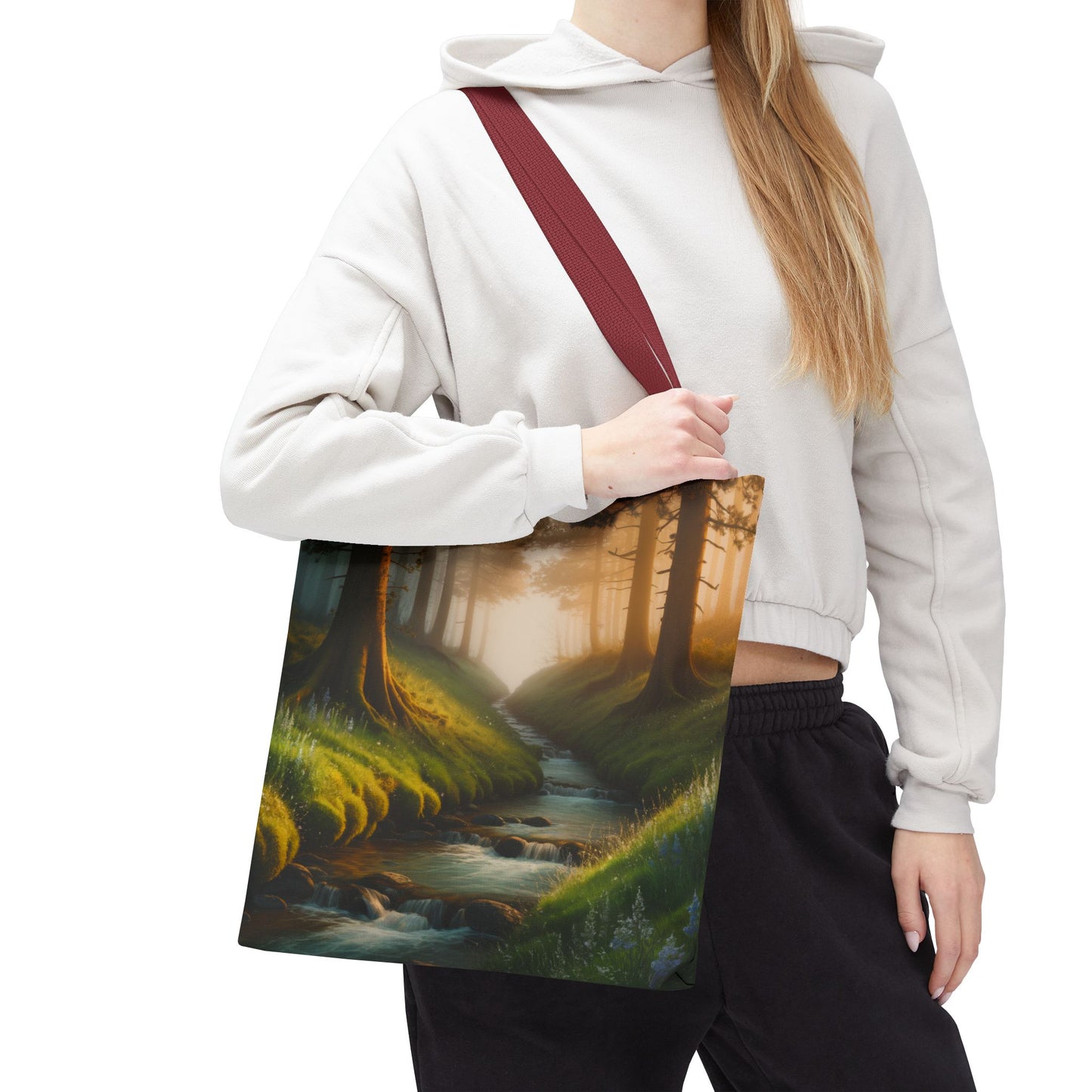Nature Stream Tote Bag Shopping Bag Reusable Tote Nature Bag