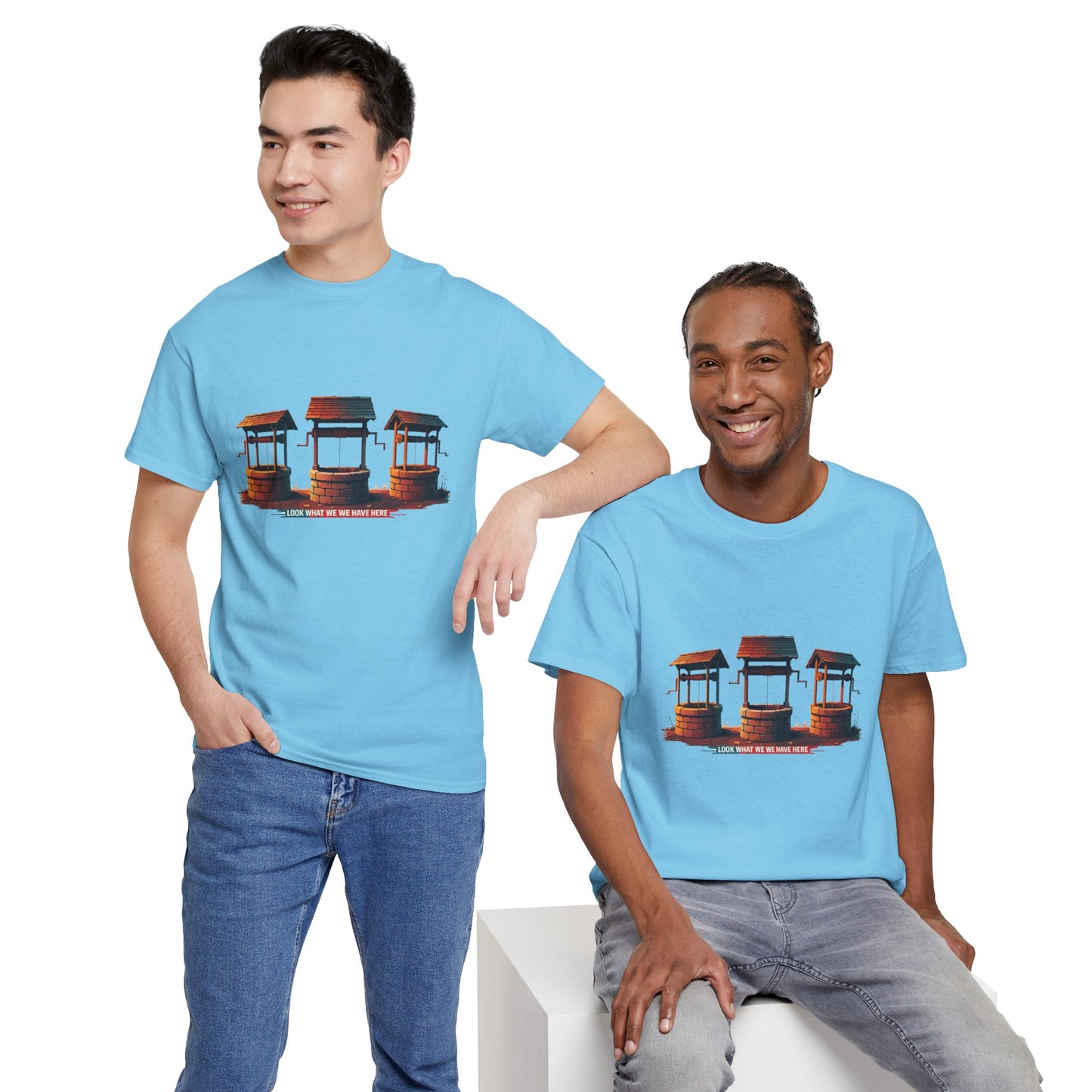 Funny “Well Well Well” T-Shirt • Pun Graphic Tee with Wishing Wells • Retro Vintage Humor Shirt • Gift for Pun Lovers & Joke Fans