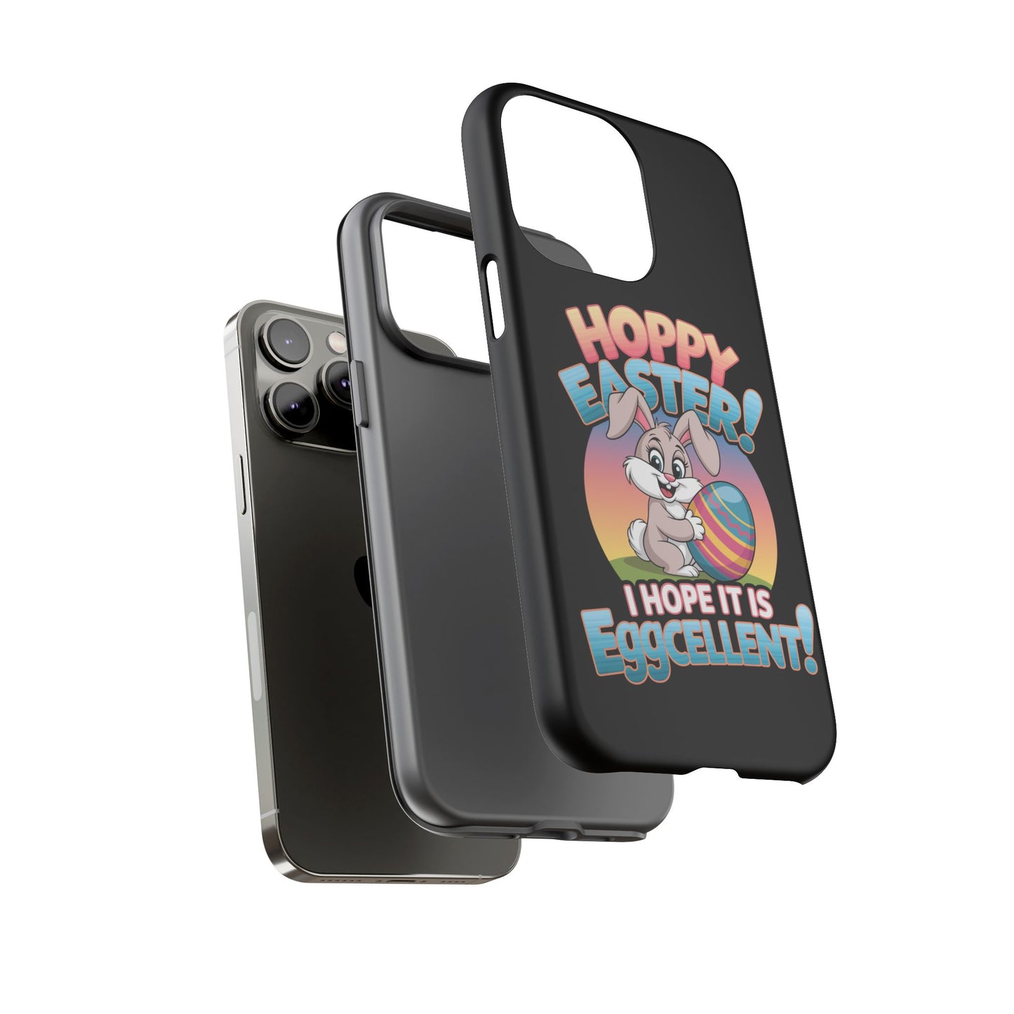 iPhone Case Easter Bunny 'Hoppy Easter I Hope it is Eggcellent' Easter Phone Case Easter Bunny