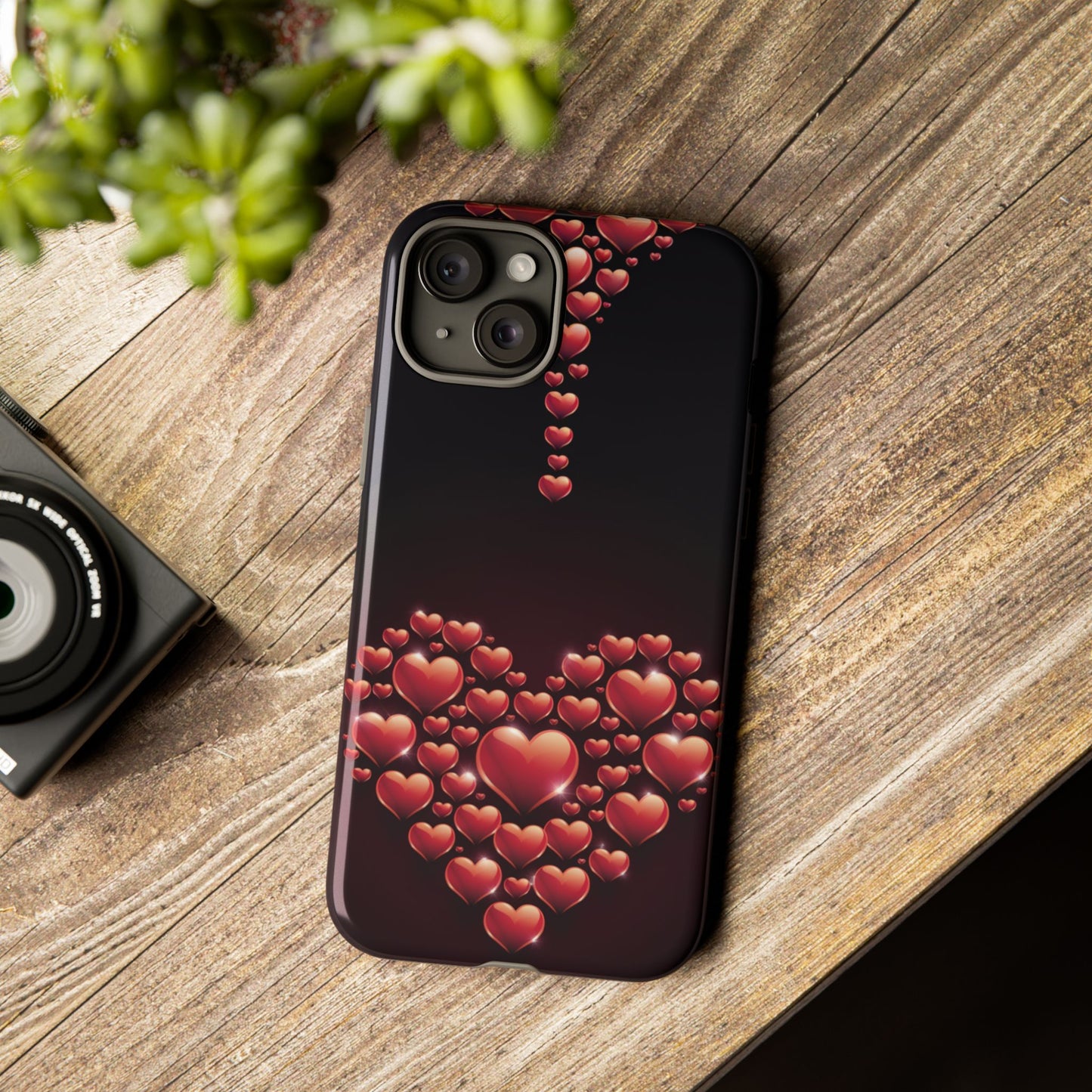 iPhone Case - Heart Made Out of Hearts Design