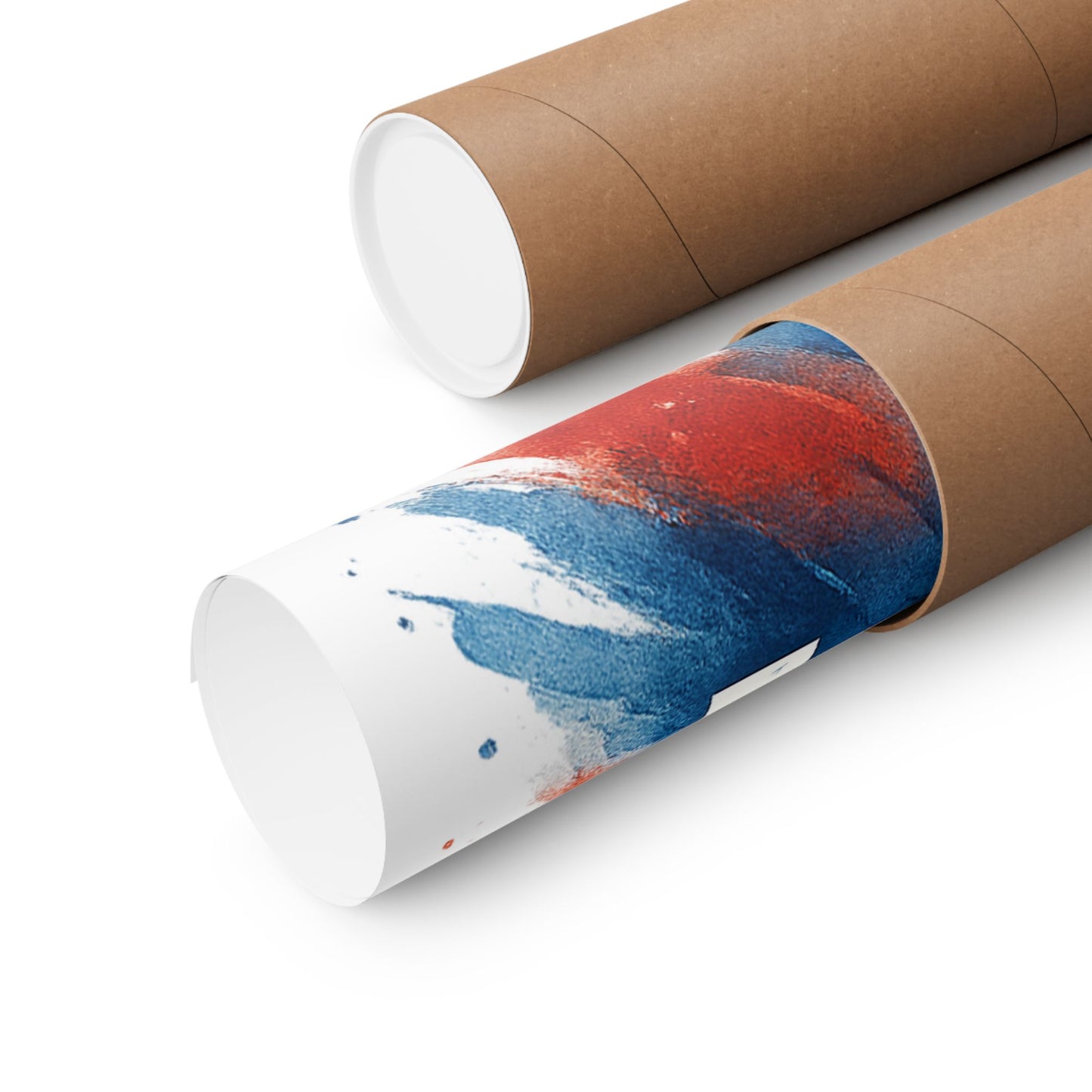 USA Watercolor Poster - Patriotic Red White and Blue Wall Art, 4th of July Decor, Ready-to-Frame American Pride Print