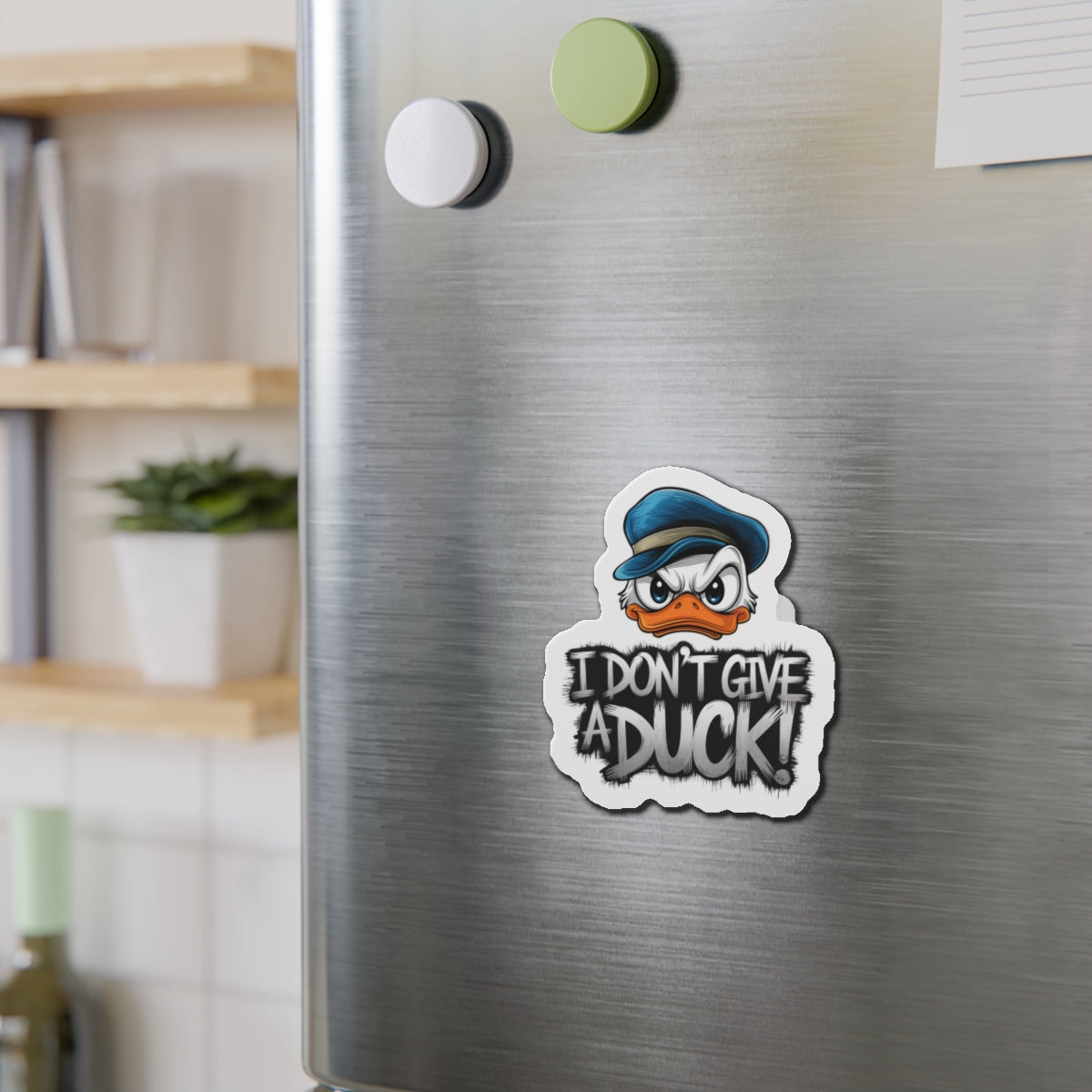 Angry Duck Die-Cut Magnet Fridge Magnet Kitchen Decor Refrigerator Art