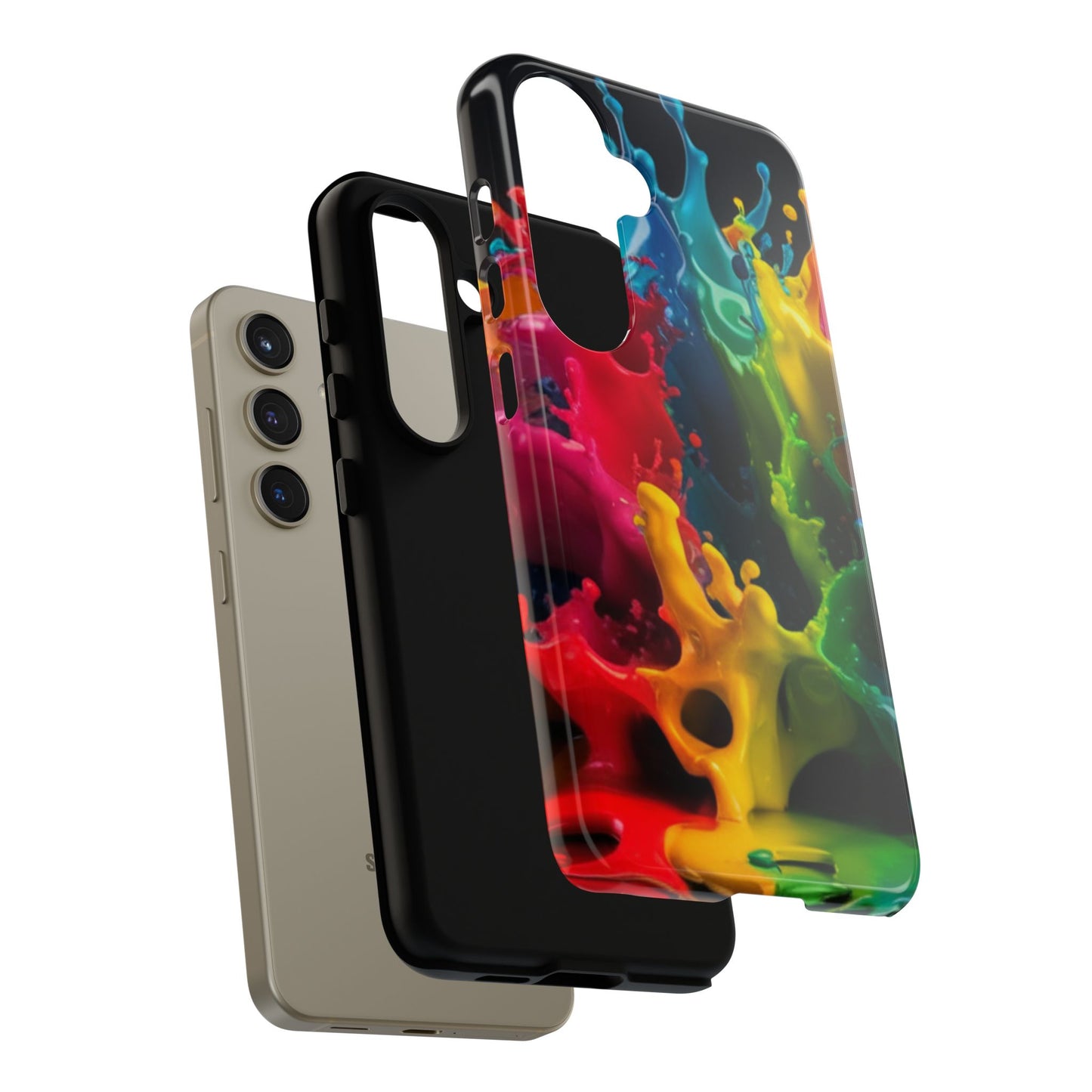 Vibrant Splash Samsung Phone Case - Tough Spectrum Splash Samsung Case