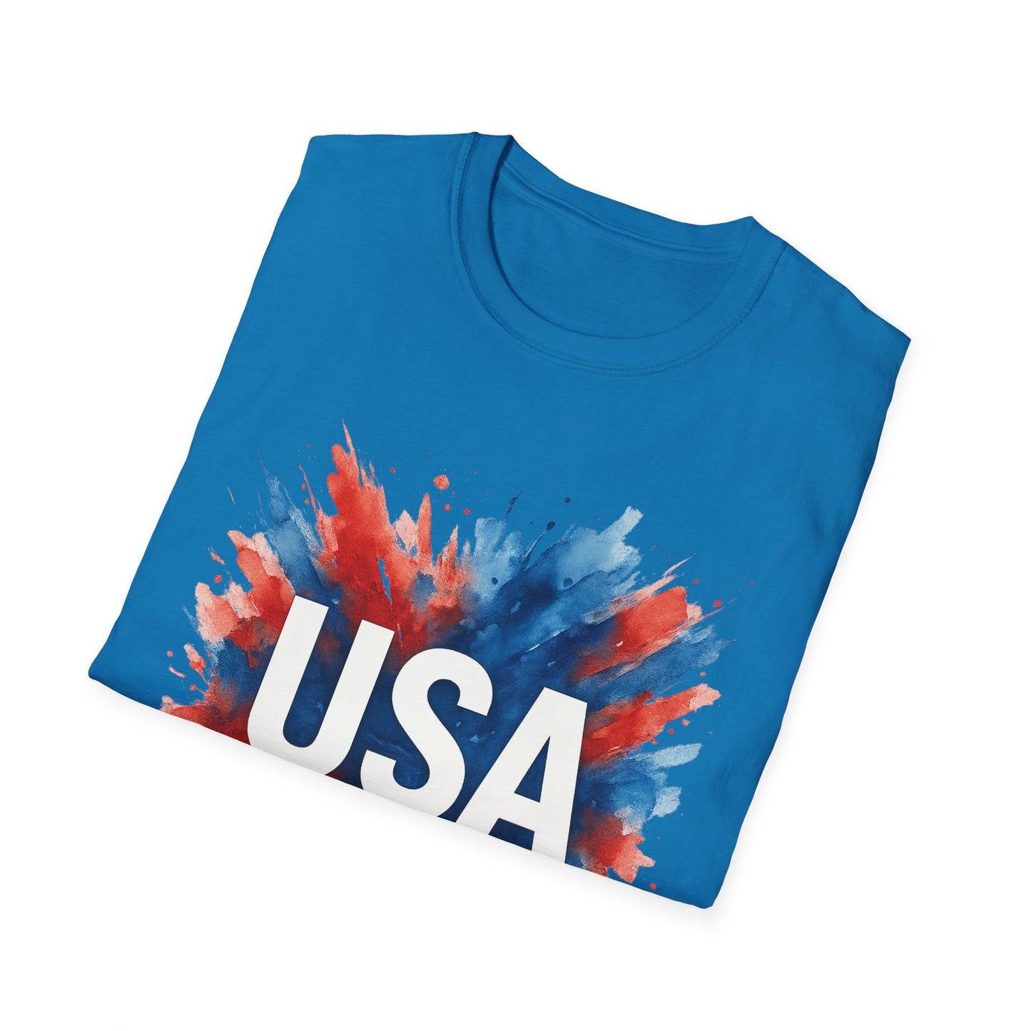 Watercolor USA T-Shirt Unisex | Red White Blue Shirt | Patriotic Graphic Tee | July 4th Shirt | Independence Day Tee | American Flag Shirt