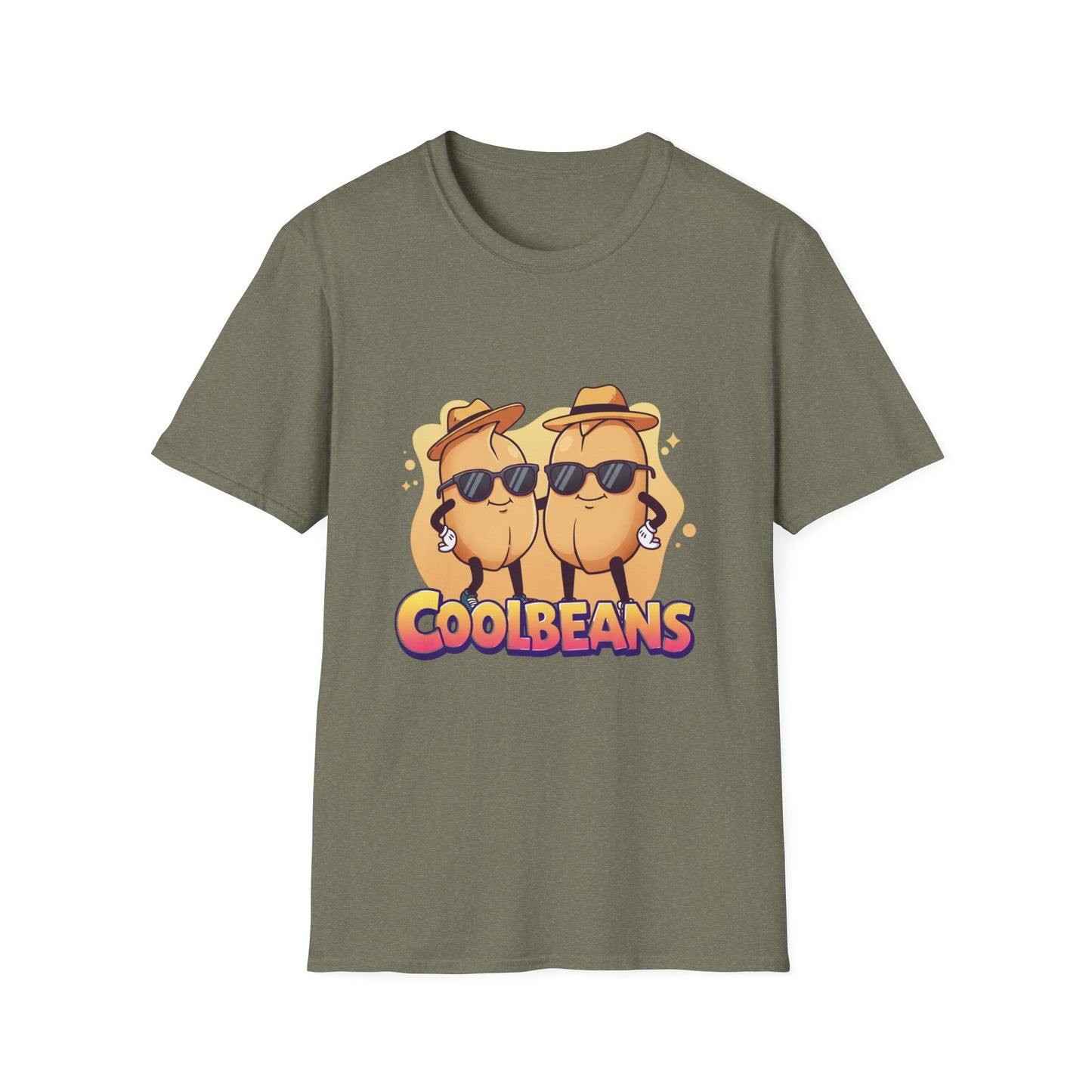 Cool Beans T-Shirt - Two Cooler-Than-Cool Beans With Sunglasses, Quirky Food-Pun Gift Tee for Him, Her or Besties - Perfect Humor and Style