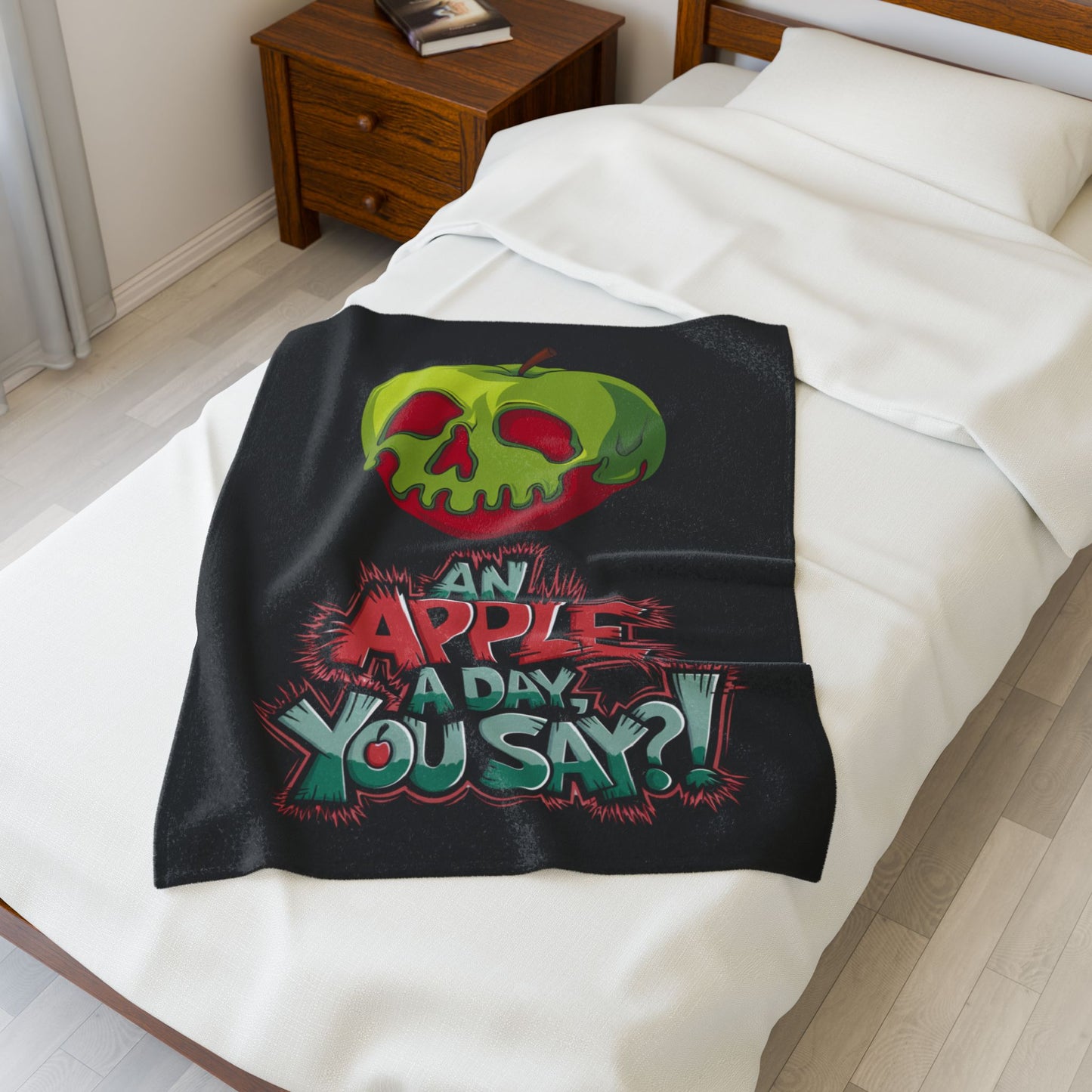 Plush Blanket - Poison Apple Design for Cozy Nights