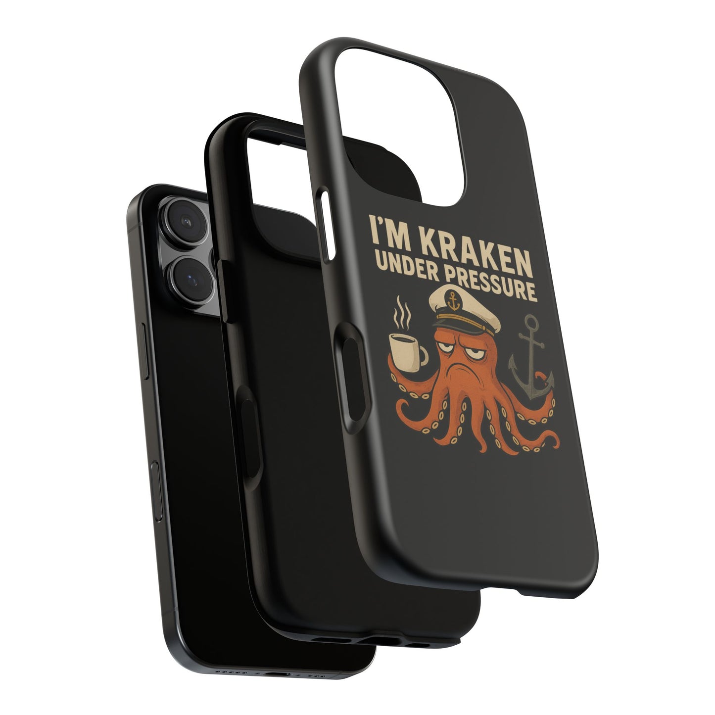 iPhone Case Stressed Octopus 'I'm Kraken Under Pressure' Nautical Phone Case Beach iPhone Case Ocean Themed Case