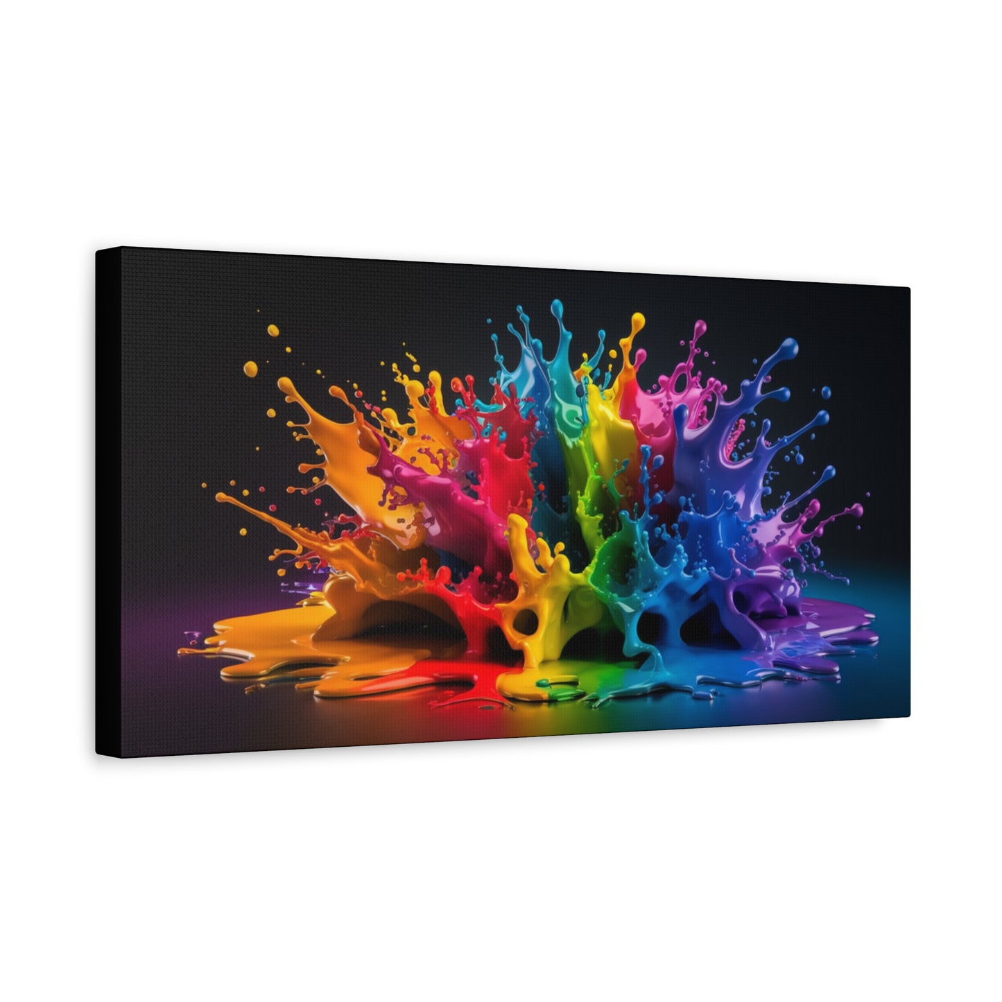 Chromatic Burst - Vibrant Abstract Canvas Art