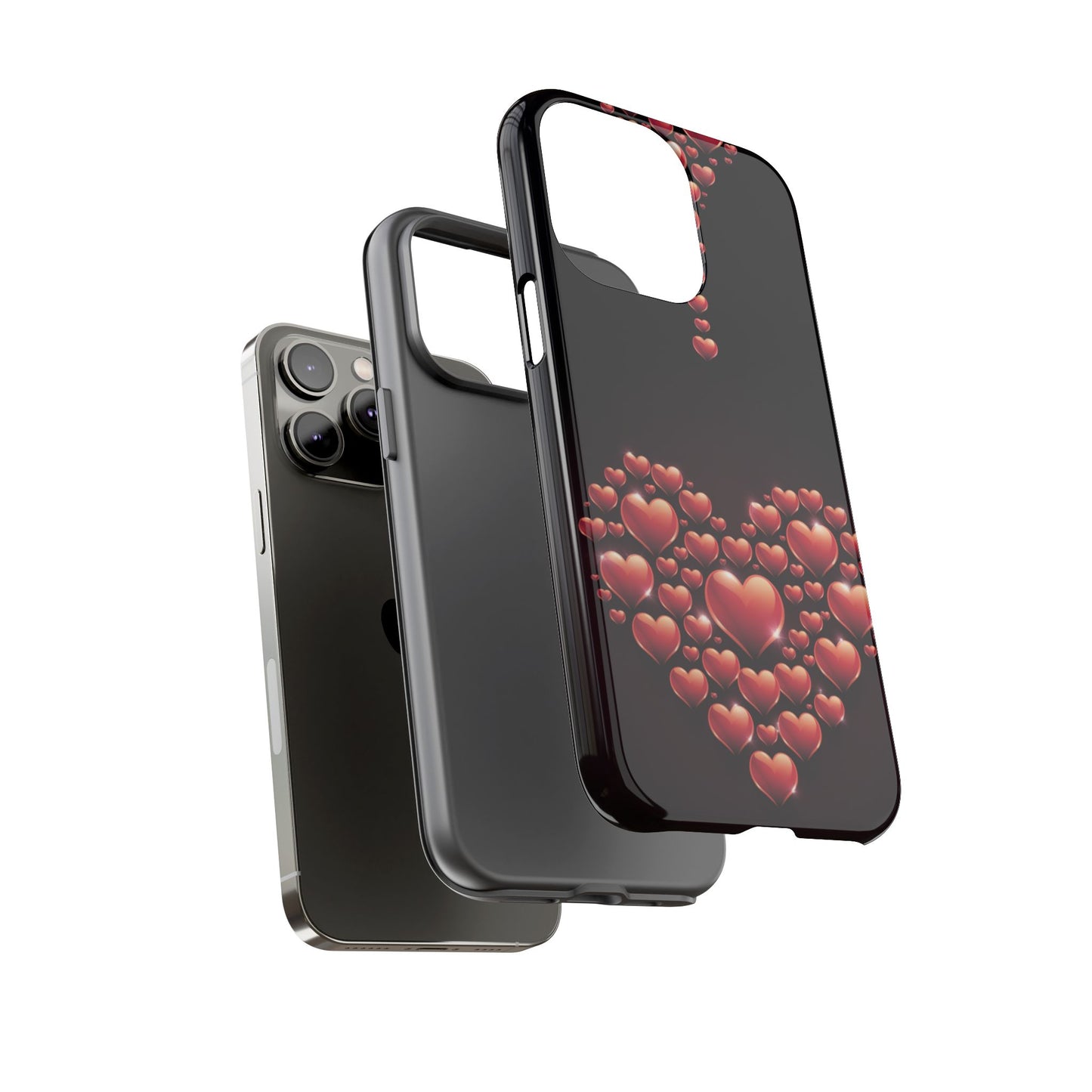 iPhone Case - Heart Made Out of Hearts Design