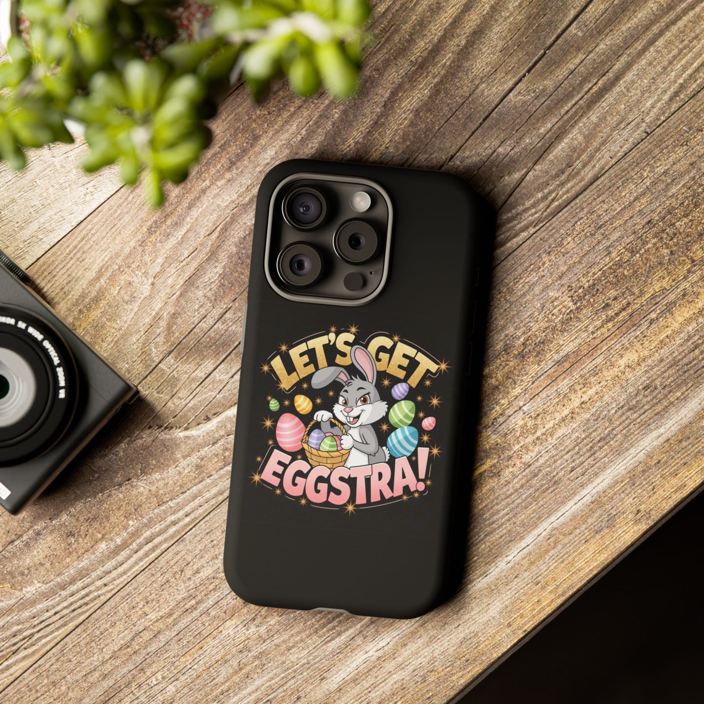 iPhone Case Easter Bunny 'Let's Get Eggstra Phone Case Easter iPhone Case