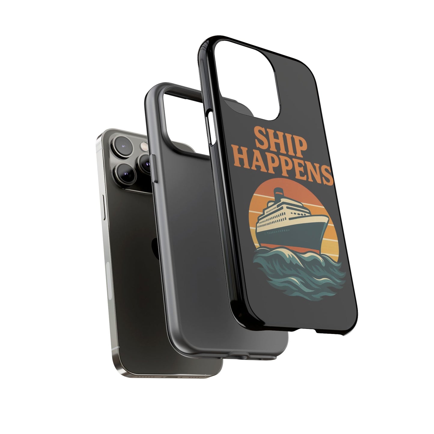 iPhone Case Ship Happens Sunset Cruise Case Gift for Travel Lovers Nautical Phone Case Cruise Accessory