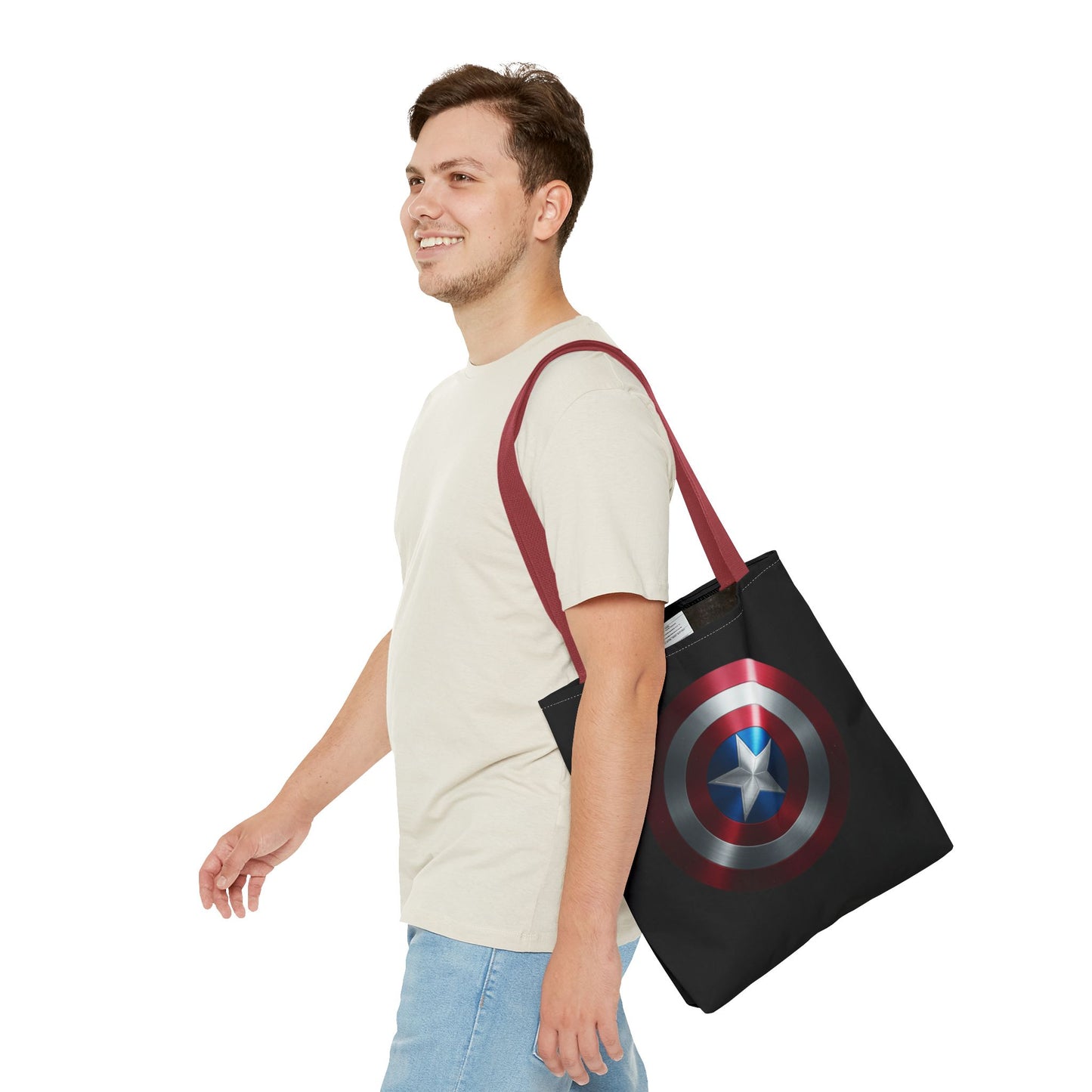 Heroic Shield Tote Bag - Stylish Marvel-Inspired Carryall for Fans