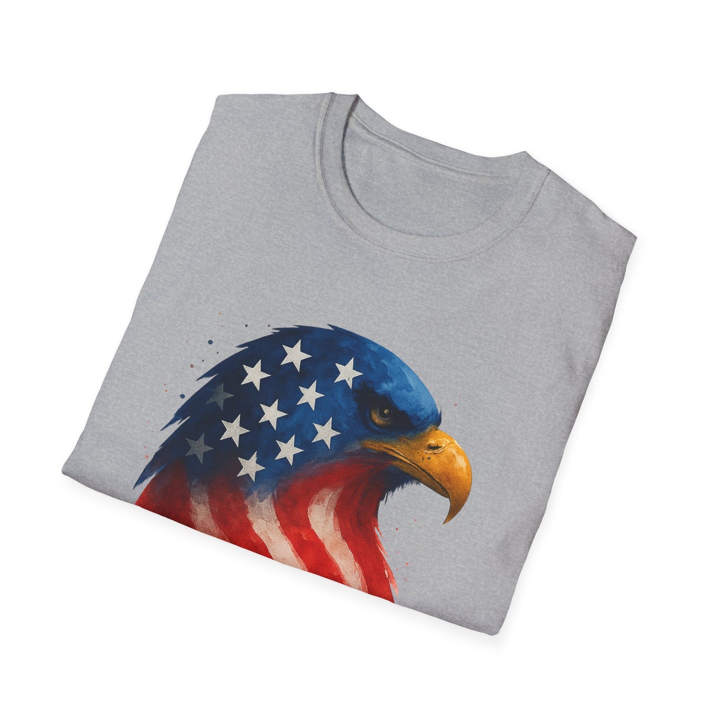 American Flag Eagle Shirt - 4th of July Patriotic Tee - USA Freedom T-Shirt - Independence Day Shirt - Bald Eagle Graphic Tee