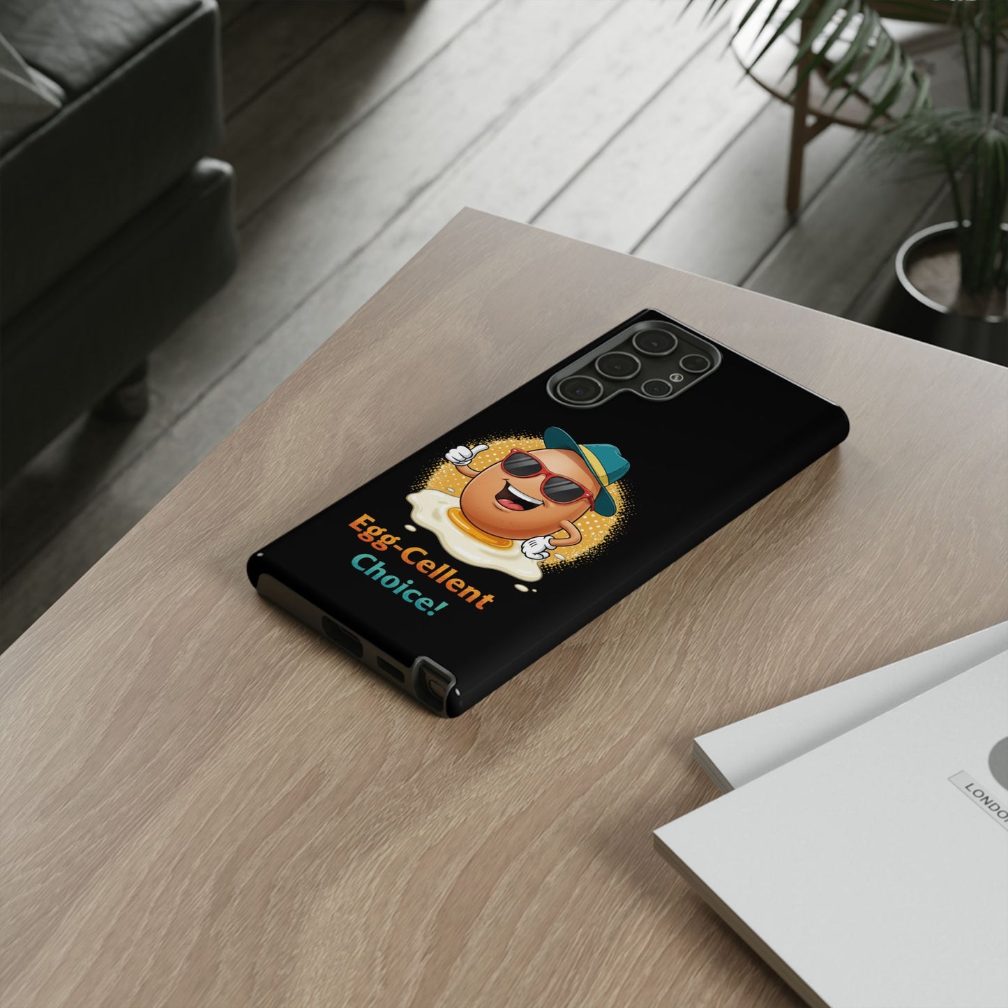 Samsung Phone Case - Egg-Cellent Choice Pun Design