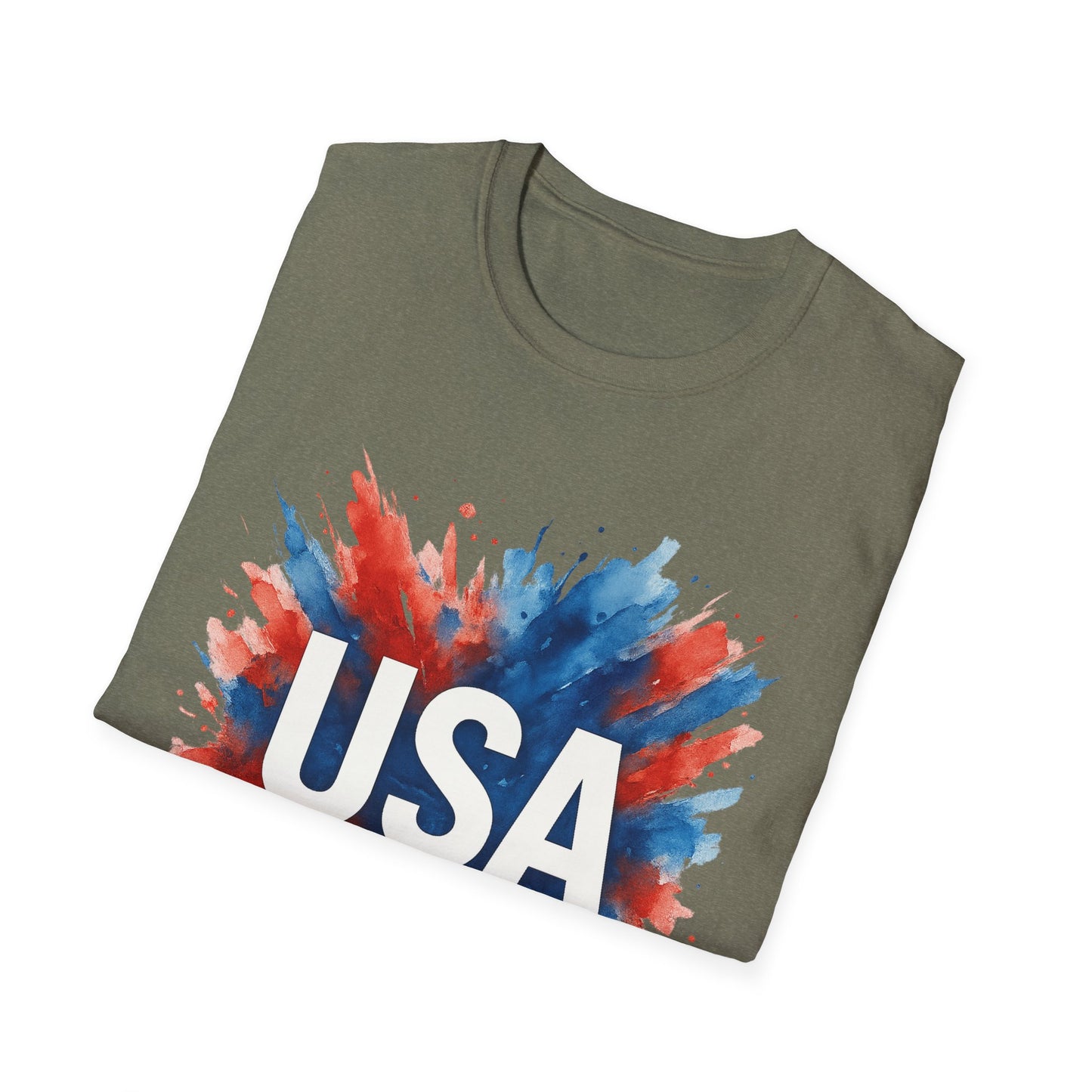 Watercolor USA T-Shirt Unisex | Red White Blue Shirt | Patriotic Graphic Tee | July 4th Shirt | Independence Day Tee | American Flag Shirt