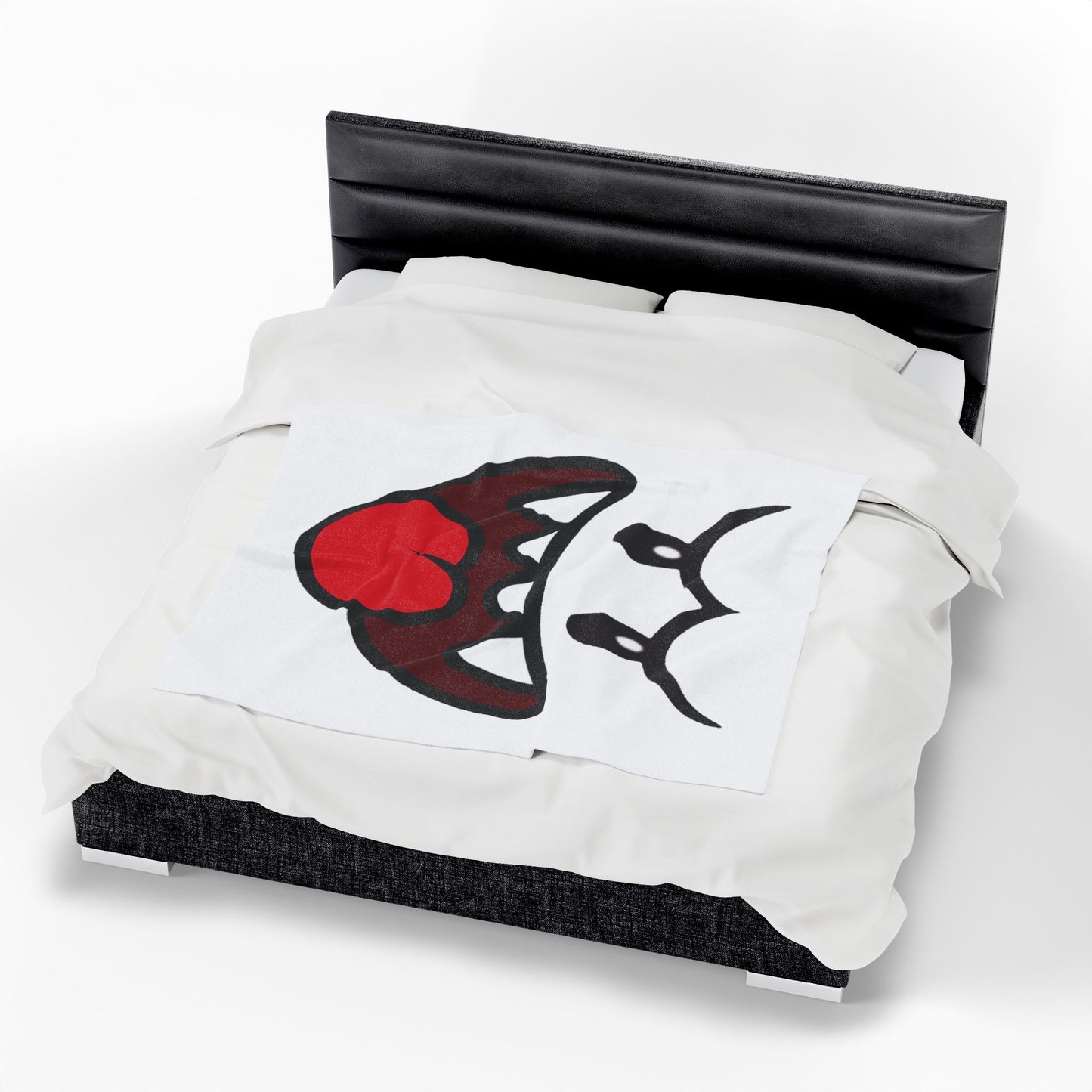 Funny Ghost Face Blanket, Spooky Halloween Throw, Creepy Gamer Room Bedding, Novelty Tongue Out Ghost Bedspread, Cool Cozy Horror Decor