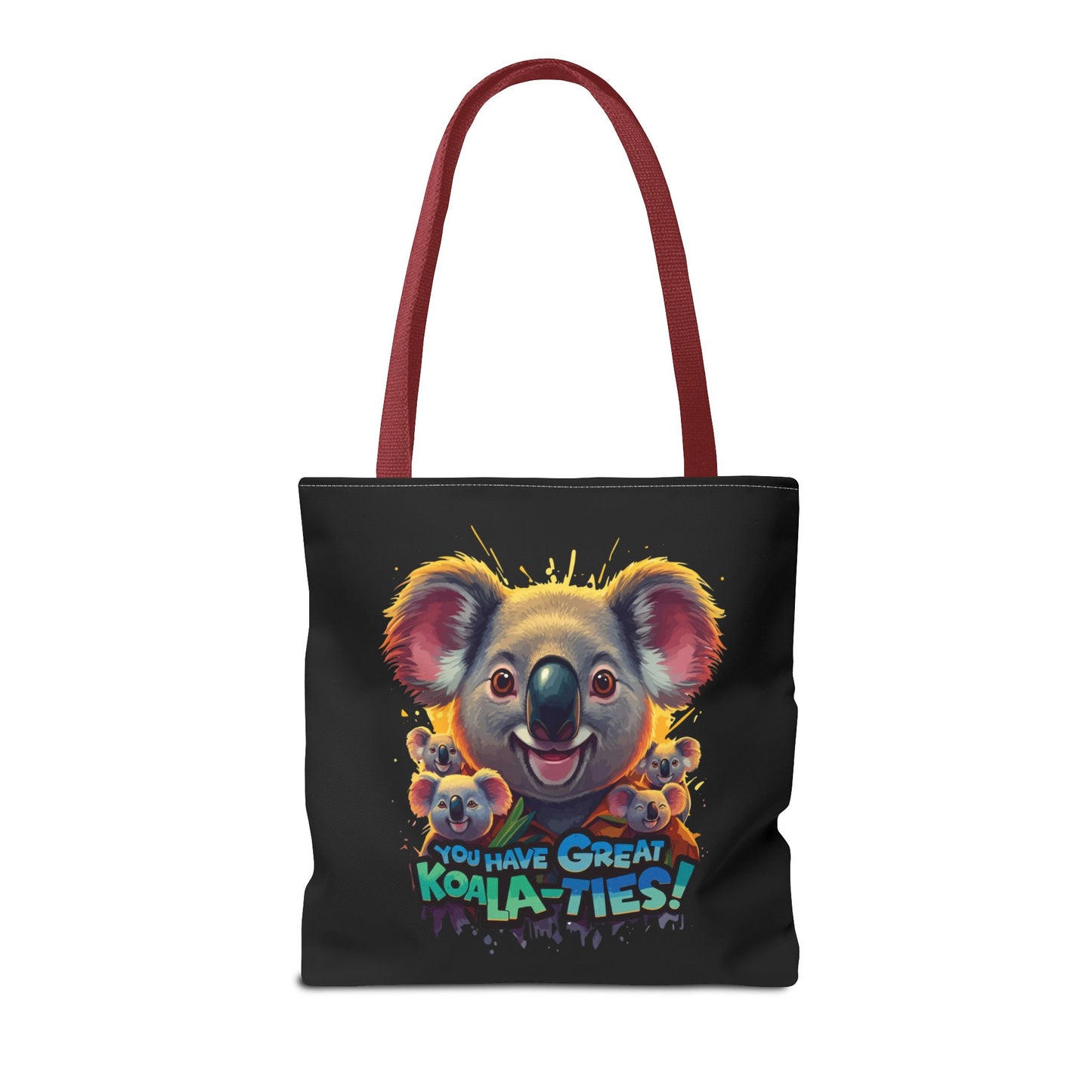Koala Tote Bag – Funny Animal Pun Bag with Cute Koala Design – Reusable Grocery, Beach, or Everyday Carry Bag – Gift for Koala Lovers