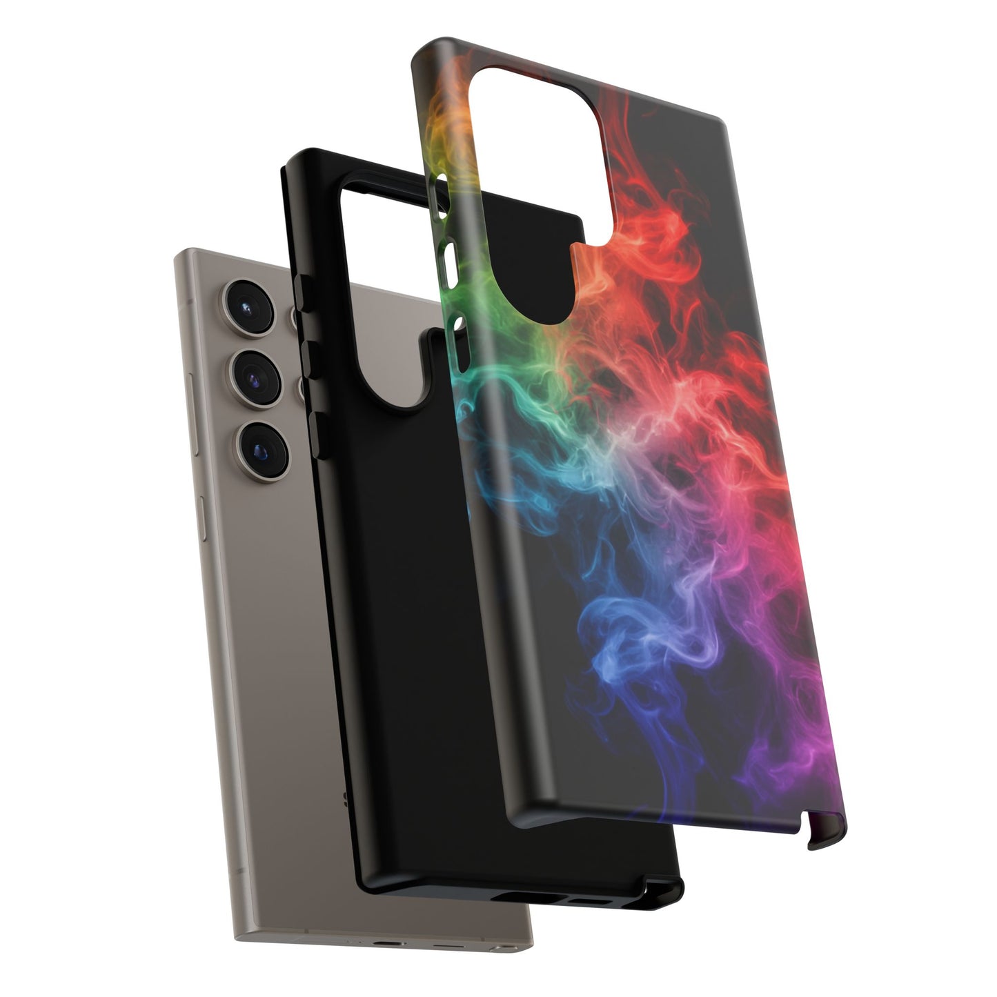 Samsung Galaxy Tough Case with Colorful Smoke Design
