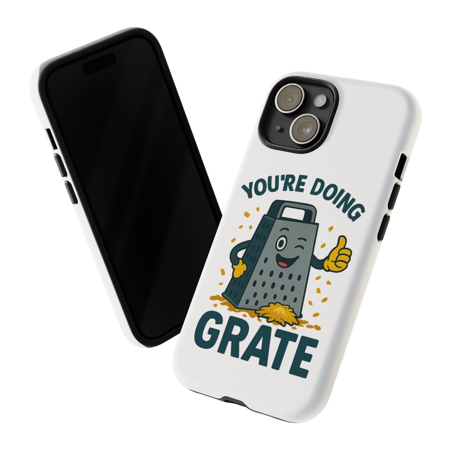 iPhone Case, You're Doing Grate Cheese Phone Case Funny iPhone Case Gift for Foodie Chef Case