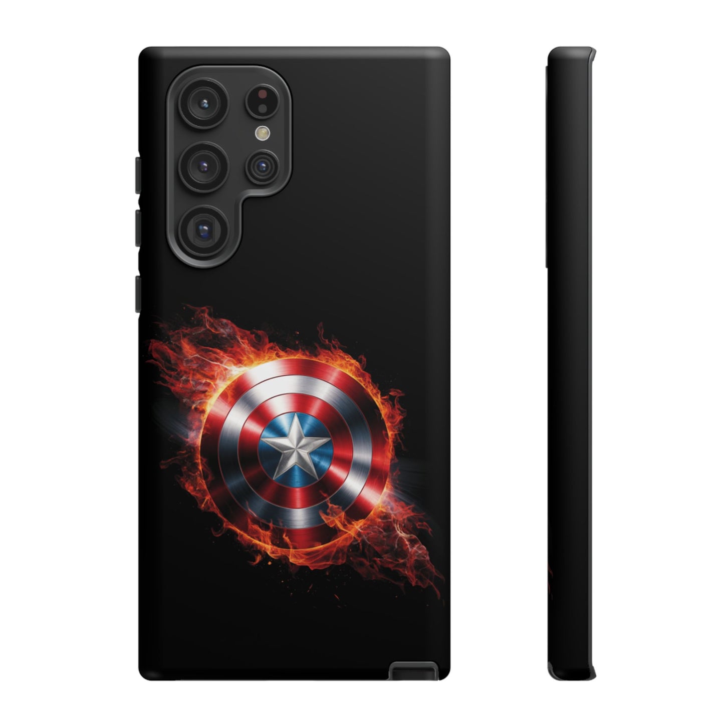 Captain America Shield in Flames Samsung Galaxy Tough Case