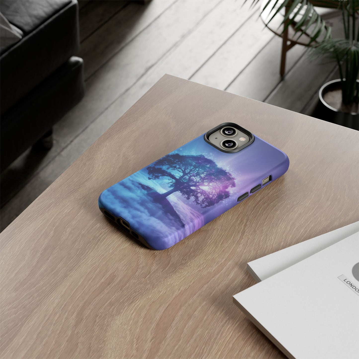 iPhone Case with Dreamy Tree Design