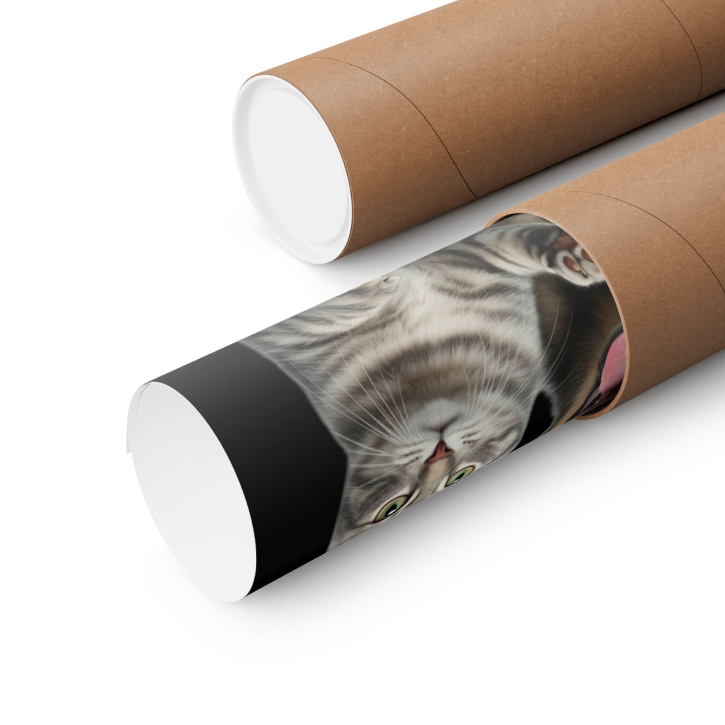 Vertical Poster - Nothing But Pawsitive Vibes Cat Dog Pun