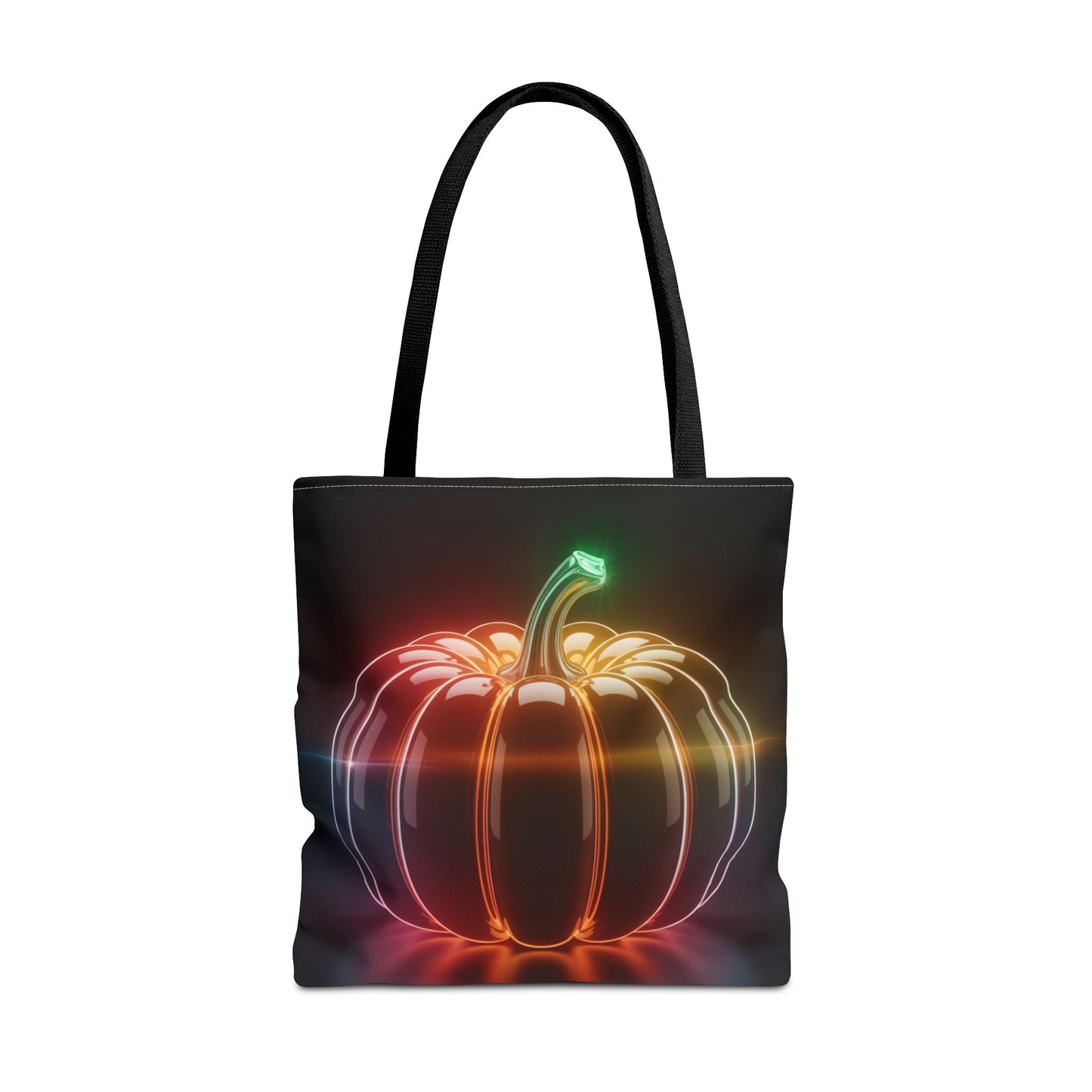 Neon Pumpkin Tote Bag, Glowing Halloween Bag, Modern Fall Tote, Pumpkin Aesthetic Accessory, Trick Or Treat Bag, Spooky Season Gift