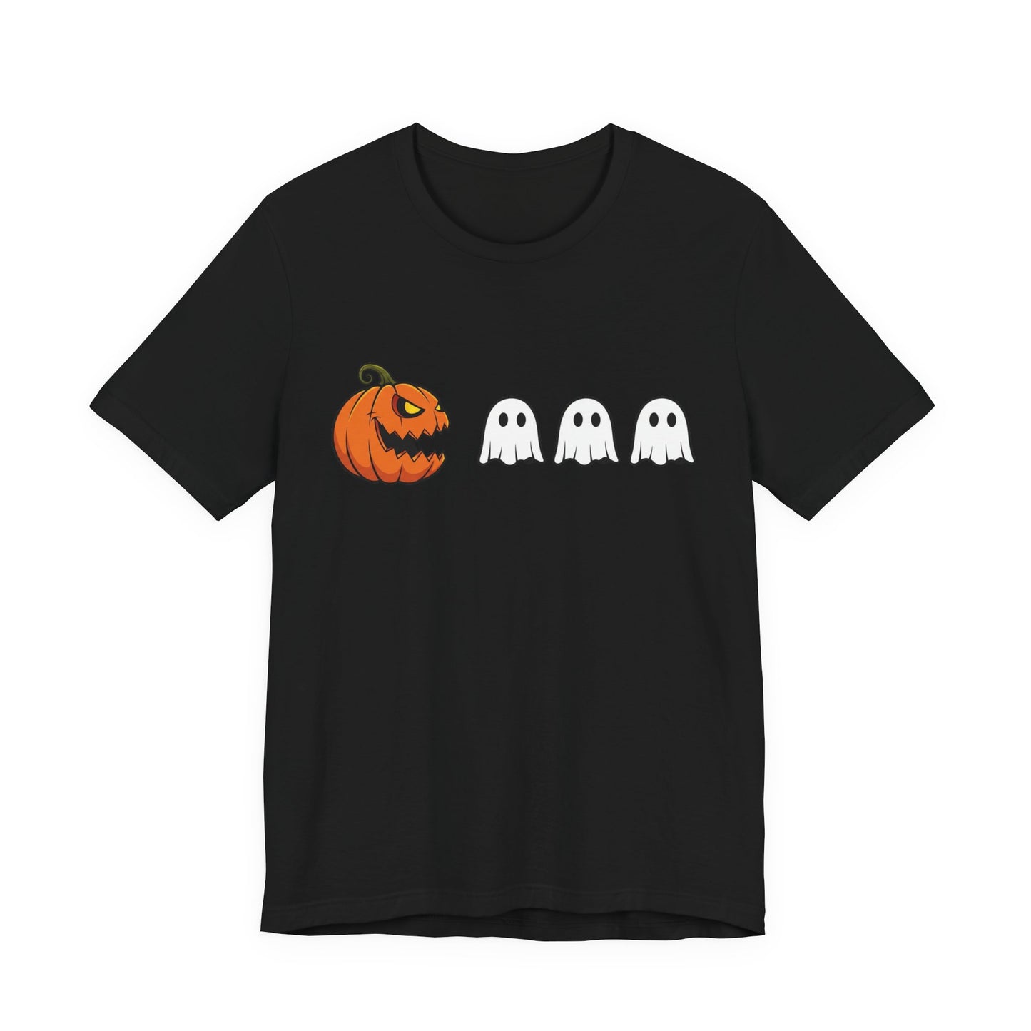 Pumpkin Pac-Man Shirt, Halloween Arcade Tee, Pumpkin Chase Ghosts Tee, Retro Gaming Halloween, Spooky Season Shirt, Vintage Game Pumpkin Top