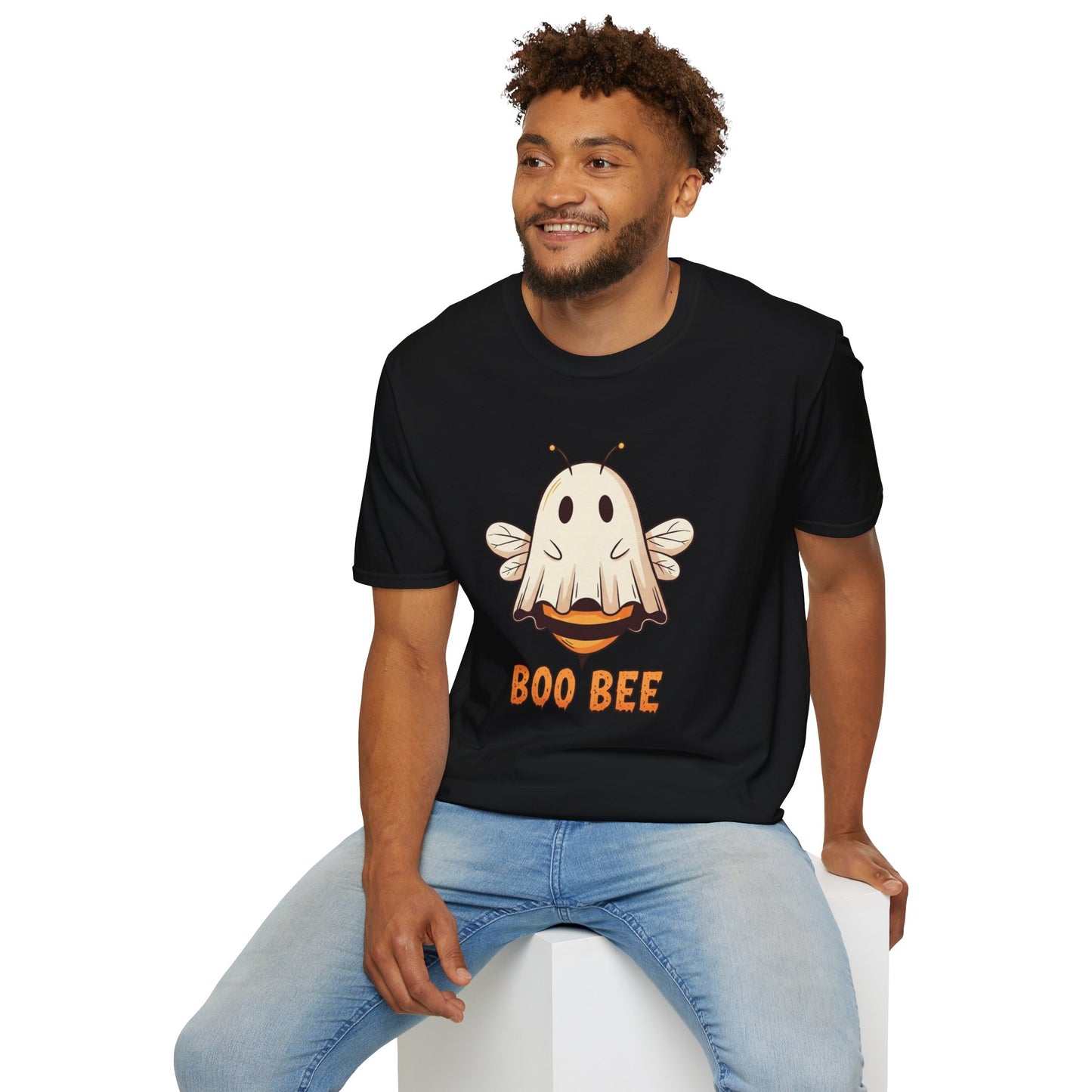Funny Boo Bee Halloween Shirt – Cute Ghost Bee Costume Tee, Spooky Season Pun Shirt, Bee Lover Gift, Fall T-Shirt, Unisex Sizes