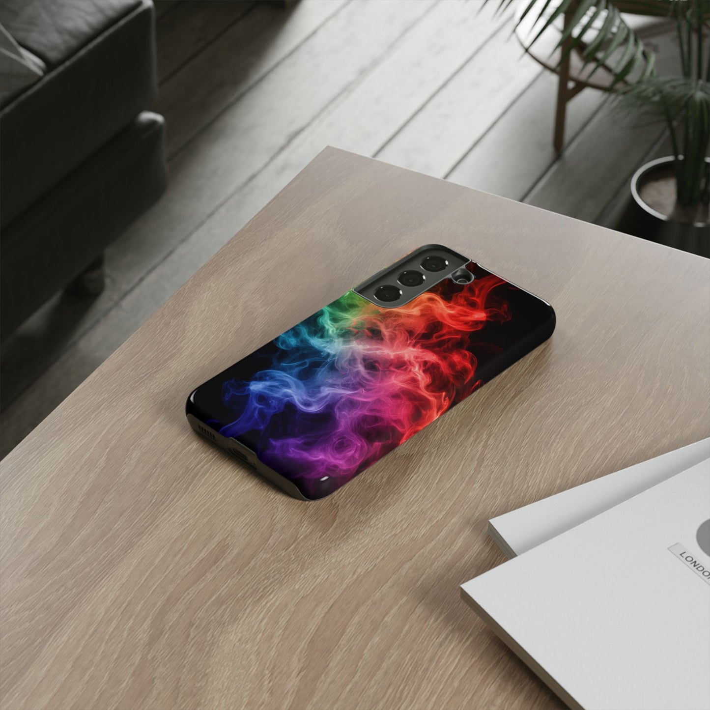 Samsung Galaxy Tough Case with Colorful Smoke Design