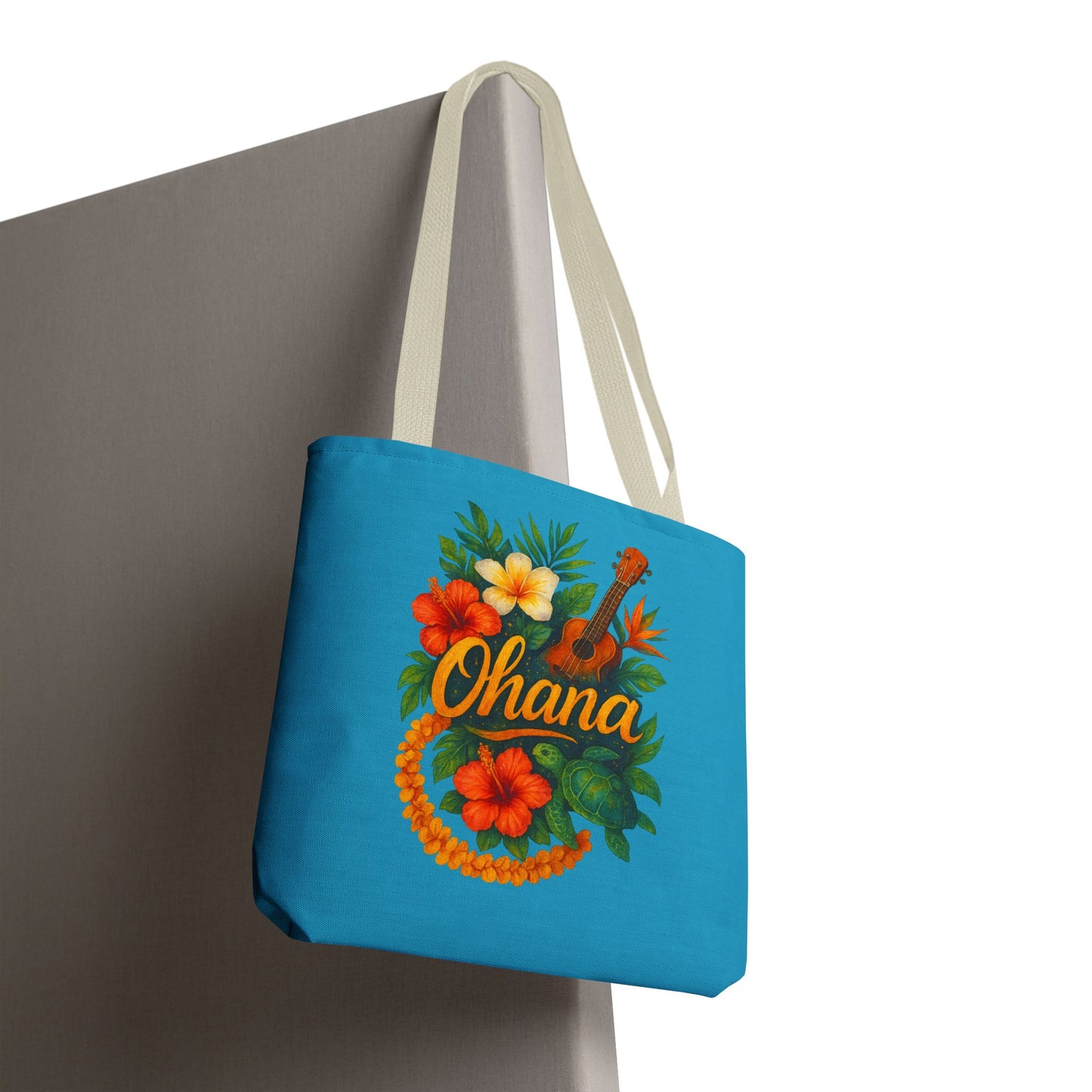 Hawaiian Ohana Tote Bag | Tropical Reusable Beach Bag | Aloha Gift Idea | Island Vibes Bag | Summer Tote | Luau Party Favor | Coastal Bag
