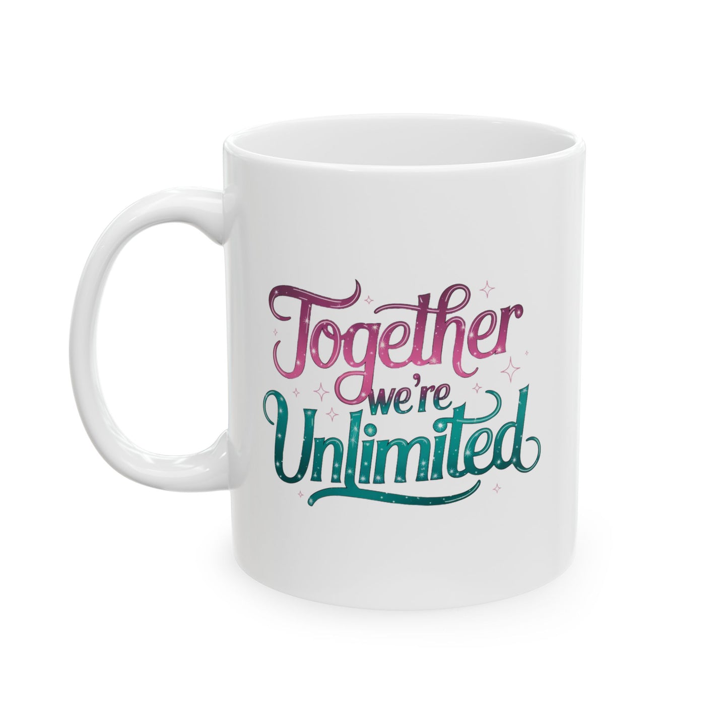 Together We’re Unlimited Mug – Wicked Musical Inspired Gift, Broadway Theater Quote Coffee Cup, Friendship Empowerment Mug, 11oz & 15oz