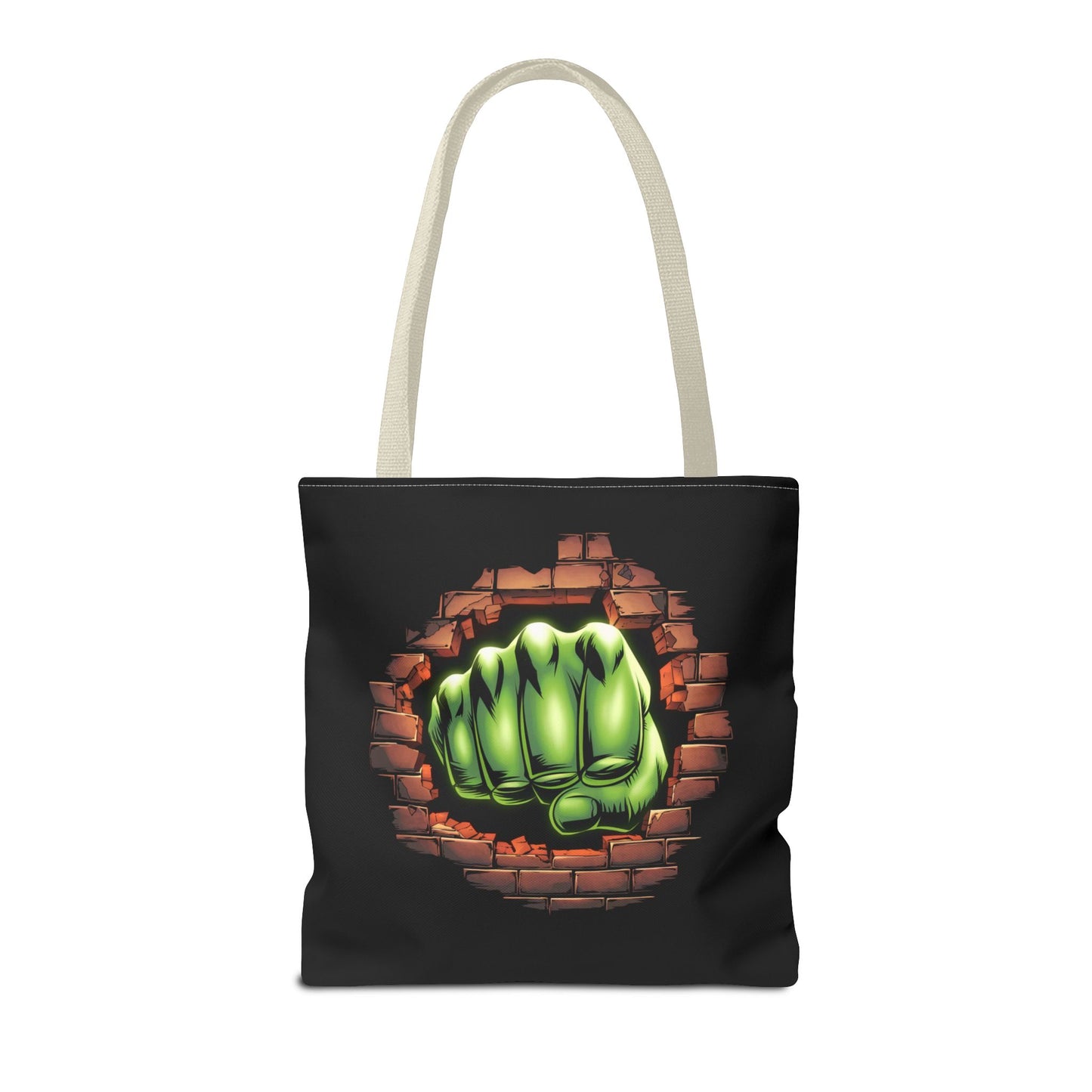 Green Fist Tote Bag, Comic Book Bag, Geeky Gift, Tote for Geeks, Reusable Bag