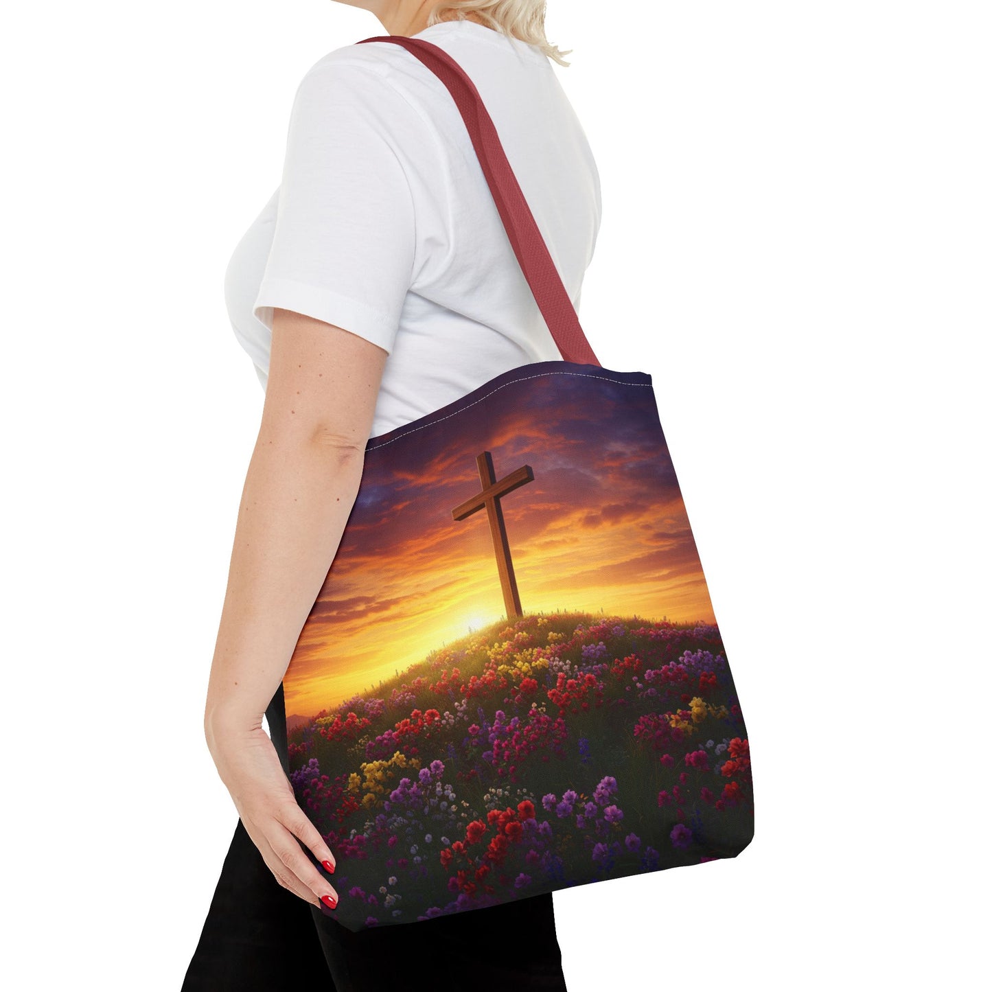 Da Vinci Cross Tote Bag Christian Bag Spiritual Tote Religious Tote Bag
