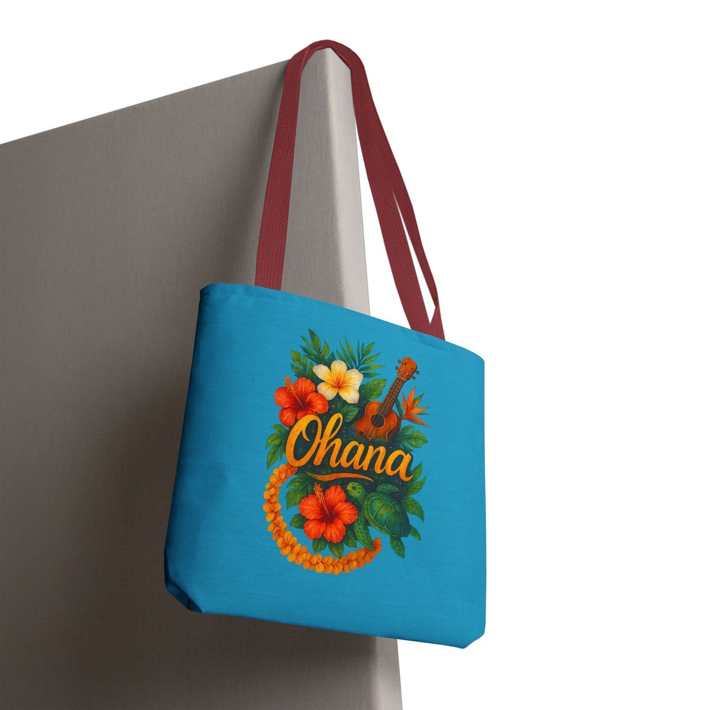 Hawaiian Ohana Tote Bag | Tropical Reusable Beach Bag | Aloha Gift Idea | Island Vibes Bag | Summer Tote | Luau Party Favor | Coastal Bag