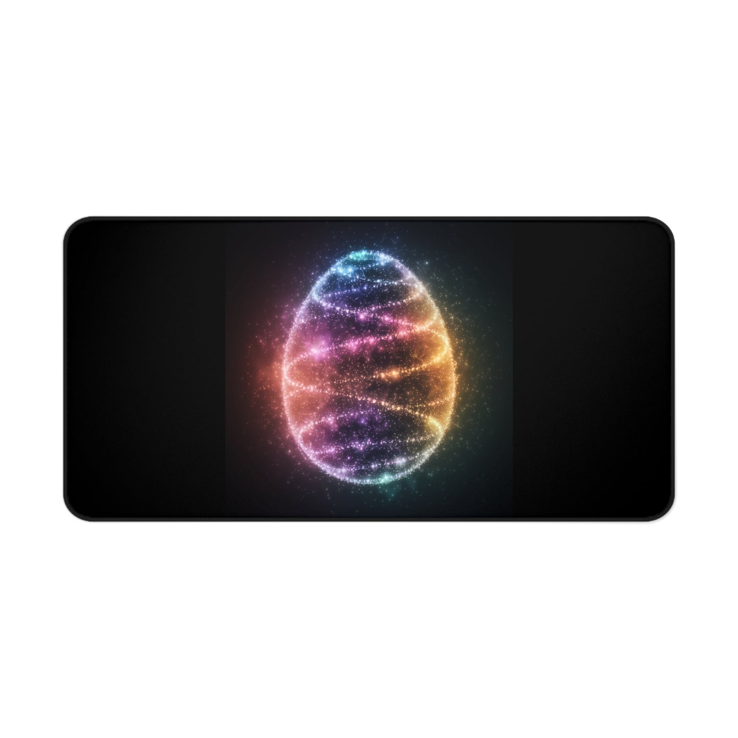 Desk Mat - Bioluminescent Easter Egg Easter Mouse Pad Easter Decor Easter Egg Office Decor