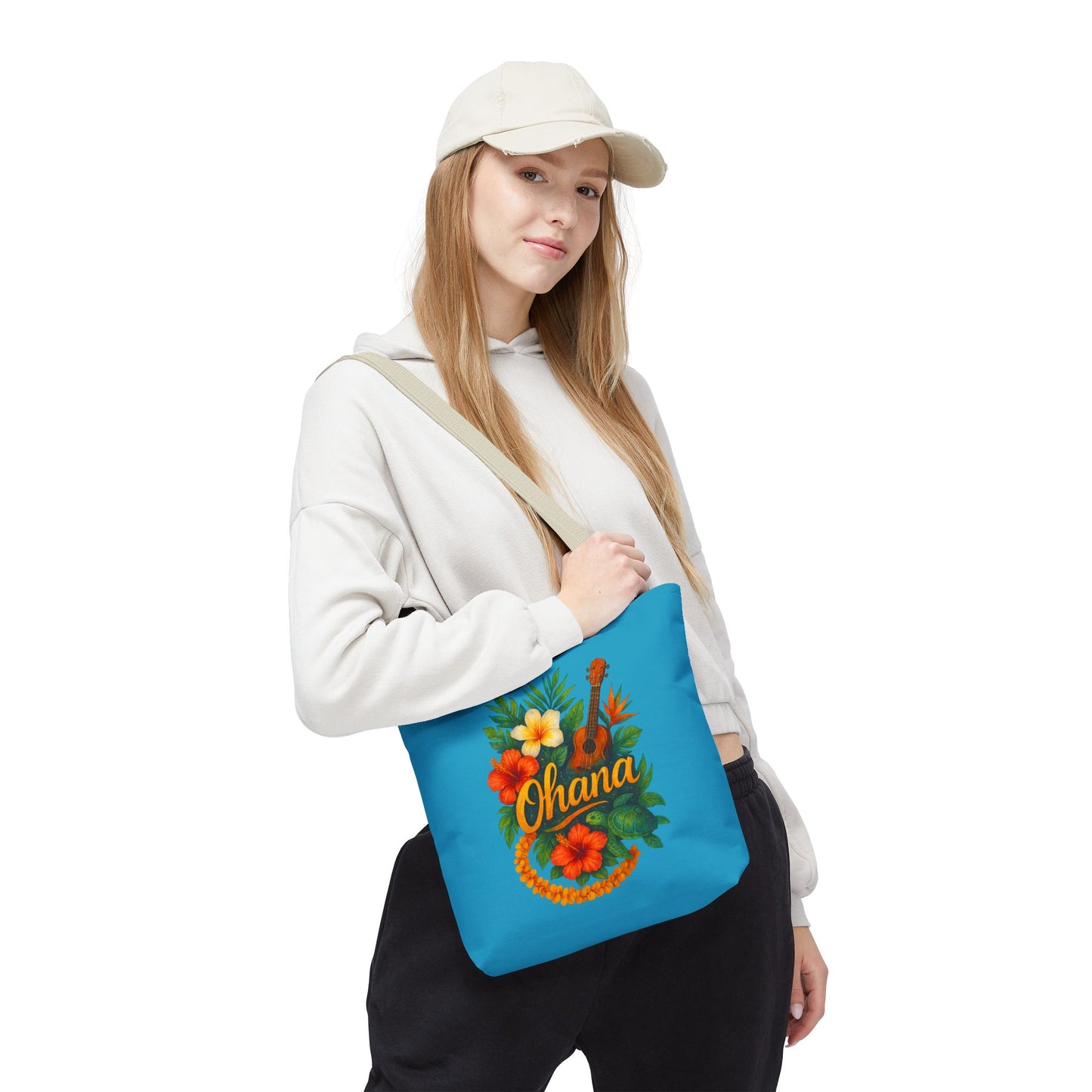 Hawaiian Ohana Tote Bag | Tropical Reusable Beach Bag | Aloha Gift Idea | Island Vibes Bag | Summer Tote | Luau Party Favor | Coastal Bag