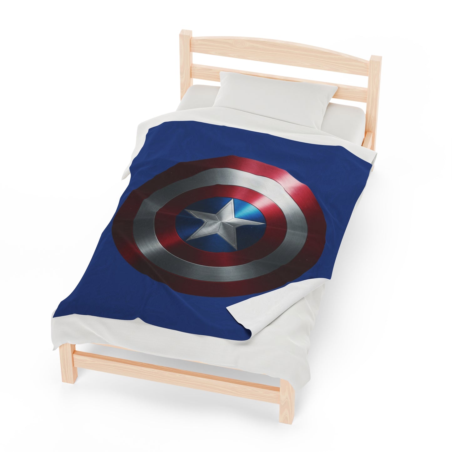 Plush Blanket - Captain America Shield Design