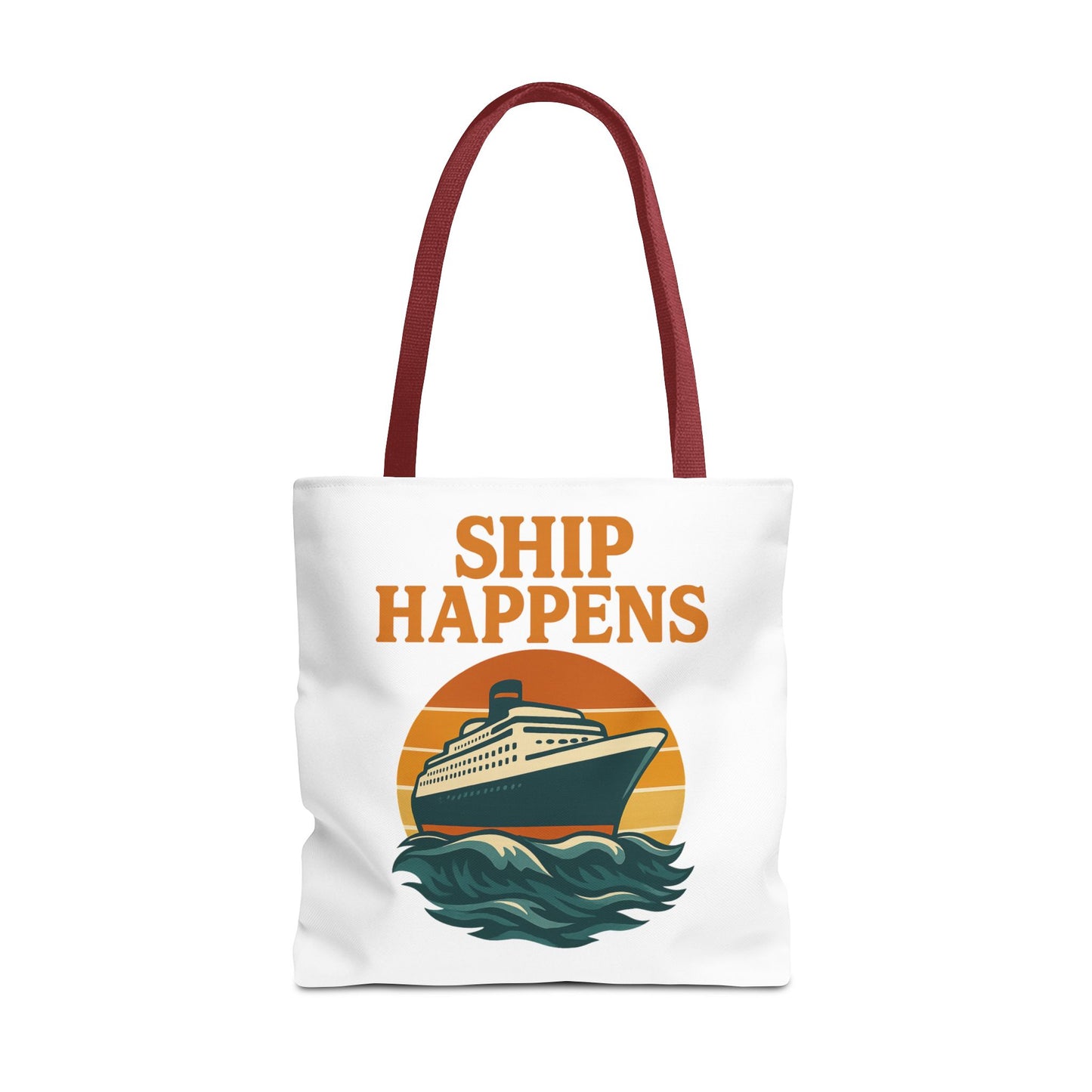 Ship Happens Tote Bag - Fun Nautical Design for Beach Lovers Cruise Bag Unique Gift for Travelers