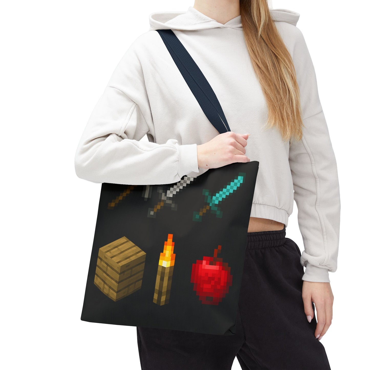 Minecraft Inspired Tote Bag Adventure Awaits Shopping Bag Reusable Tote Summer Bag