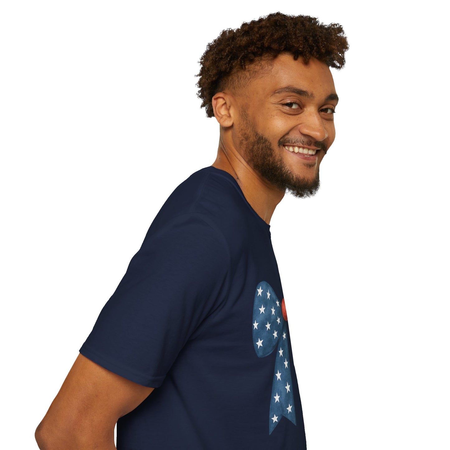 Patriotic Bow USA T-Shirt | 4th of July Shirt | American Flag Bow Tee | Independence Day Shirt | July 4th Graphic Tee | USA Pride Shirt
