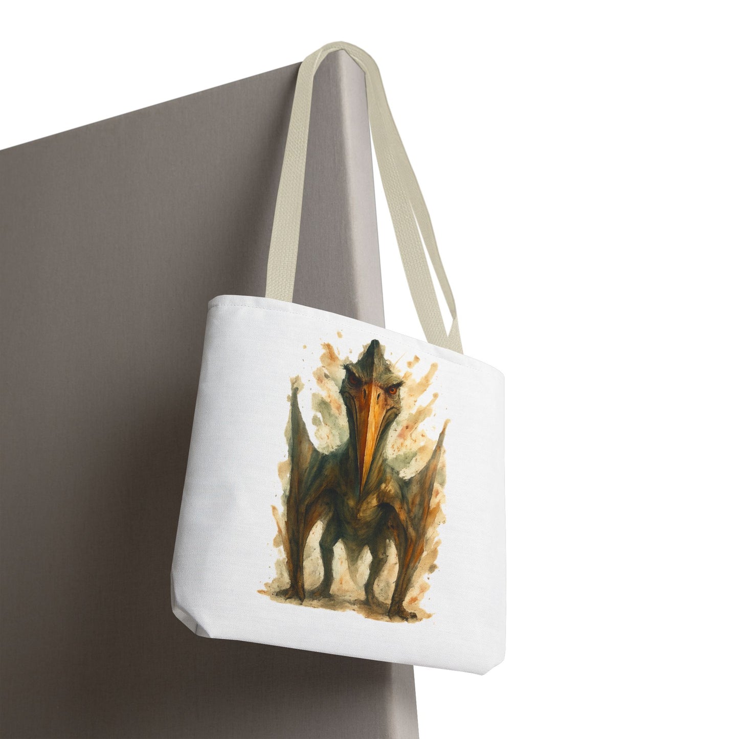 Quetzalcoatlus Tote Bag | Dinosaur Art Canvas Shopper | Prehistoric Pterosaur Gift for Dino Lovers | Eco-friendly Reusable Bag Jurassic Tote