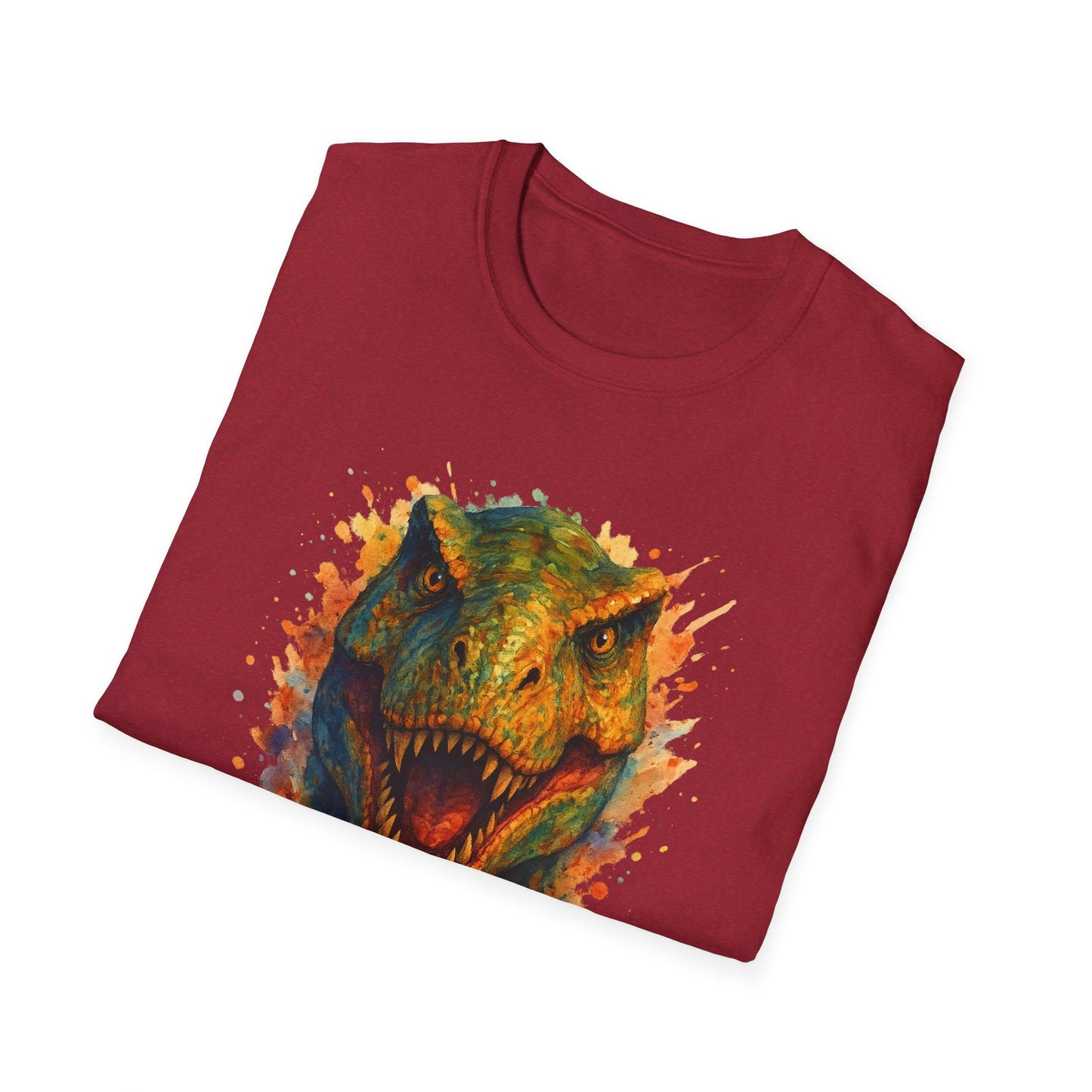 Watercolor T-Rex T-Shirt | Psychedelic Dinosaur Tee | Prehistoric Rainbow Dino Gift | Unisex Cotton Graphic Shirt Jurassic Tee