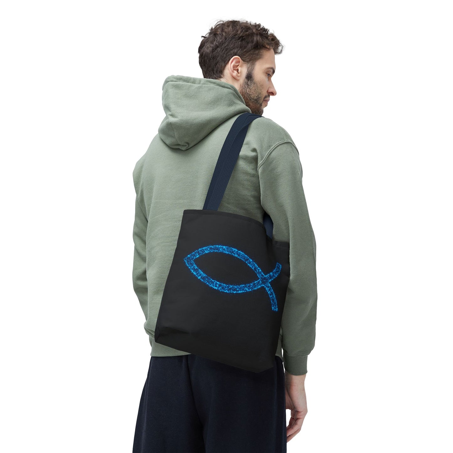 Sparkling Fish Symbol Tote Bag - Inspirational Vibes