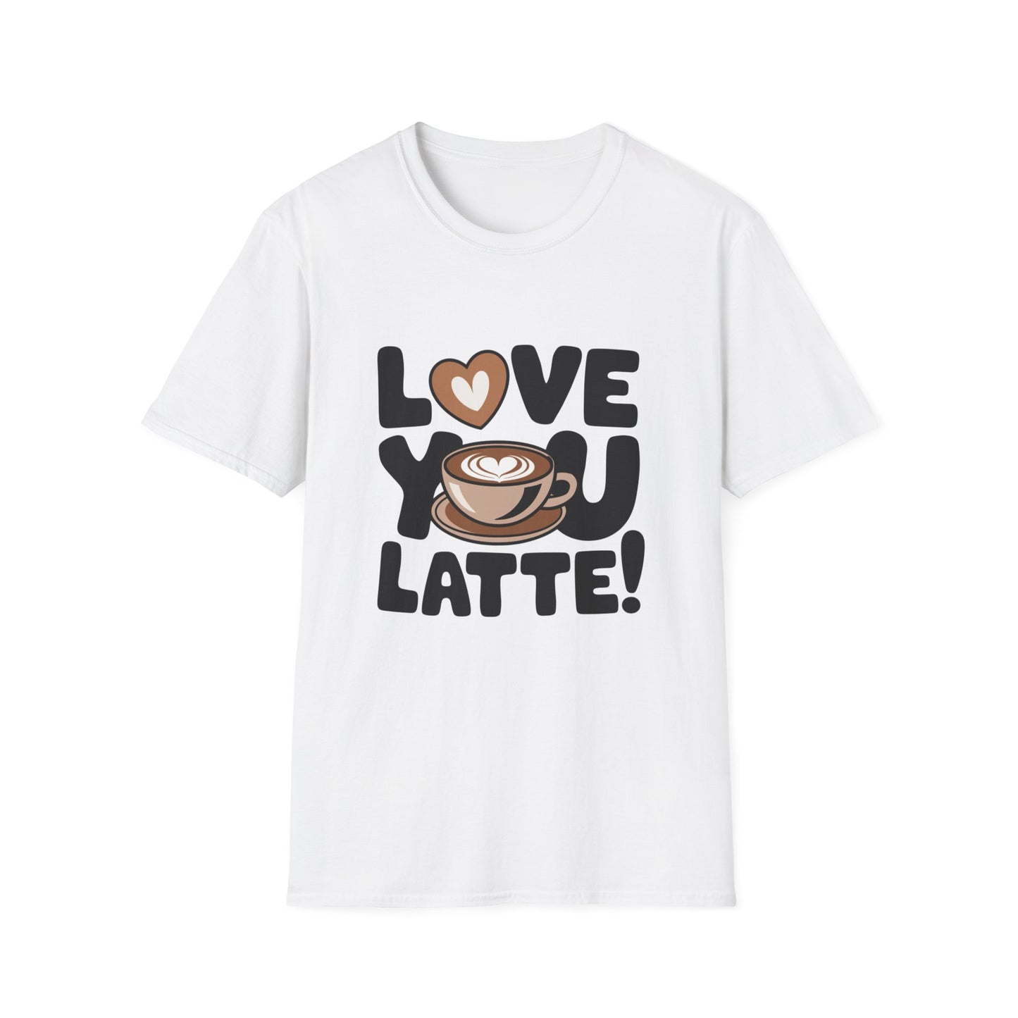 Love You Latte T‑Shirt – Cute Coffee Pun Tee | Latte Lover Gift | Coffee Humor Graphic Tee | Unisex Soft Cotton Coffee Shirt